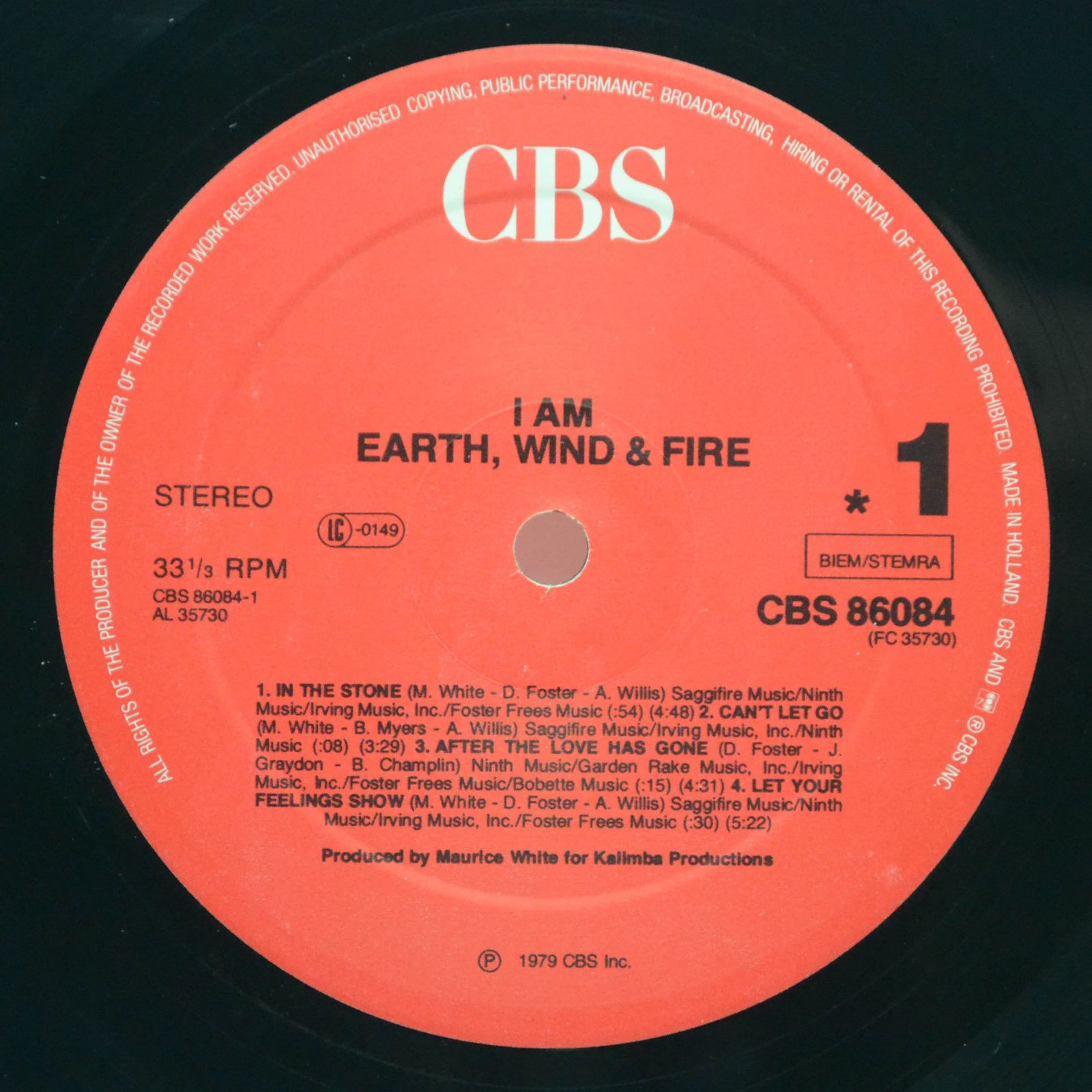 Earth, Wind & Fire — I Am, 1979