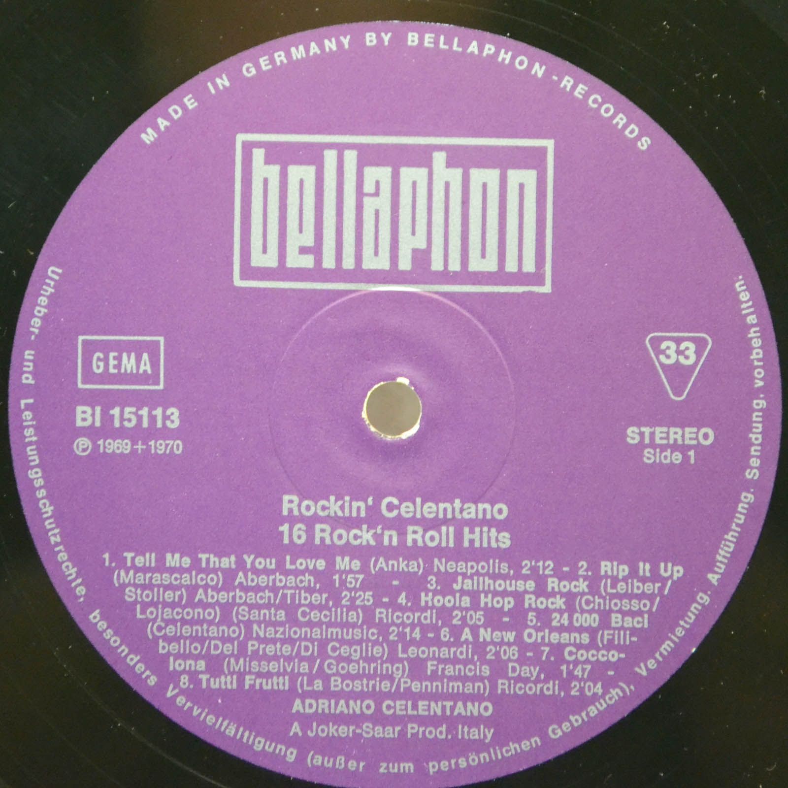 Adriano Celentano — Rockin' Celentano, 1970