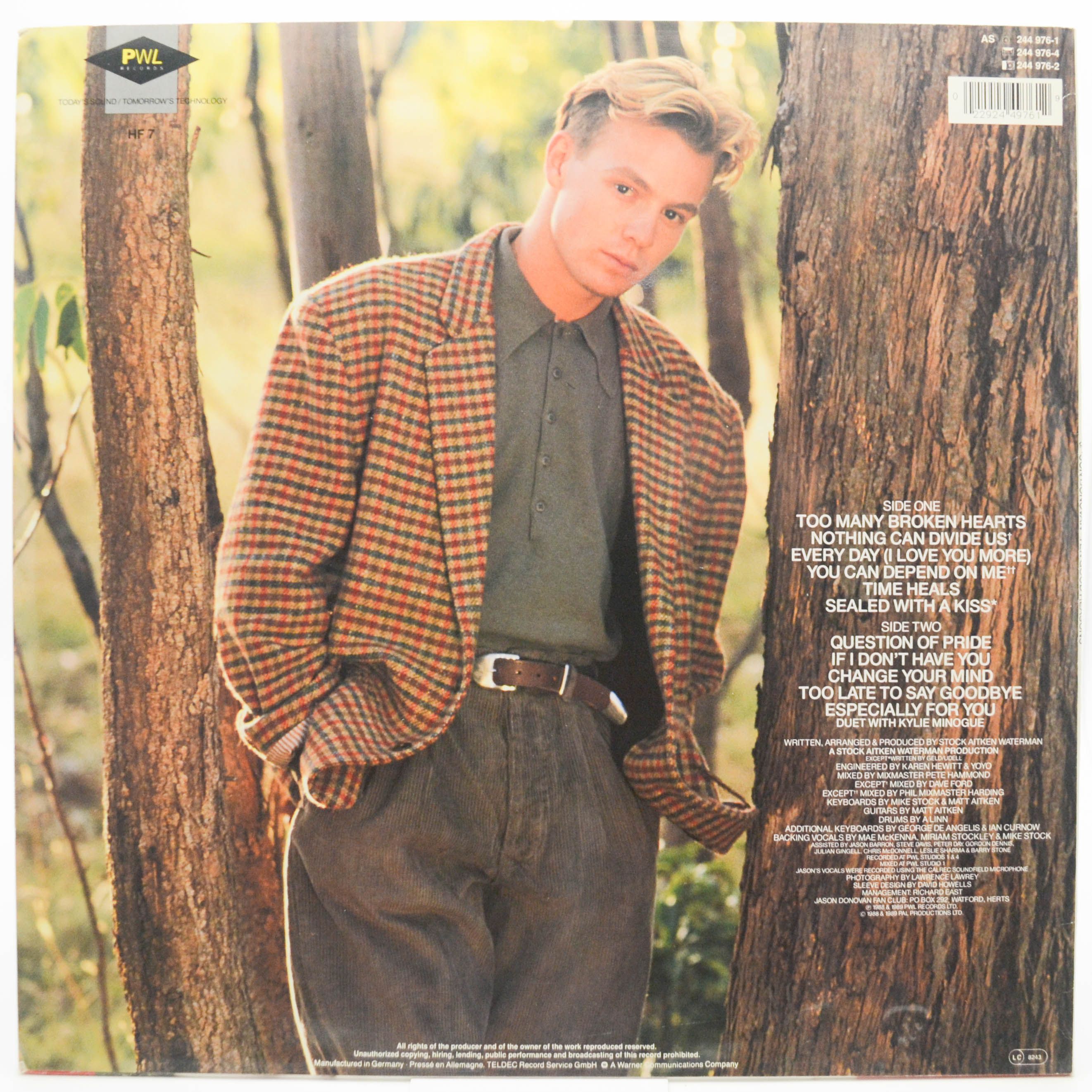 Jason Donovan — Ten Good Reasons, 1989