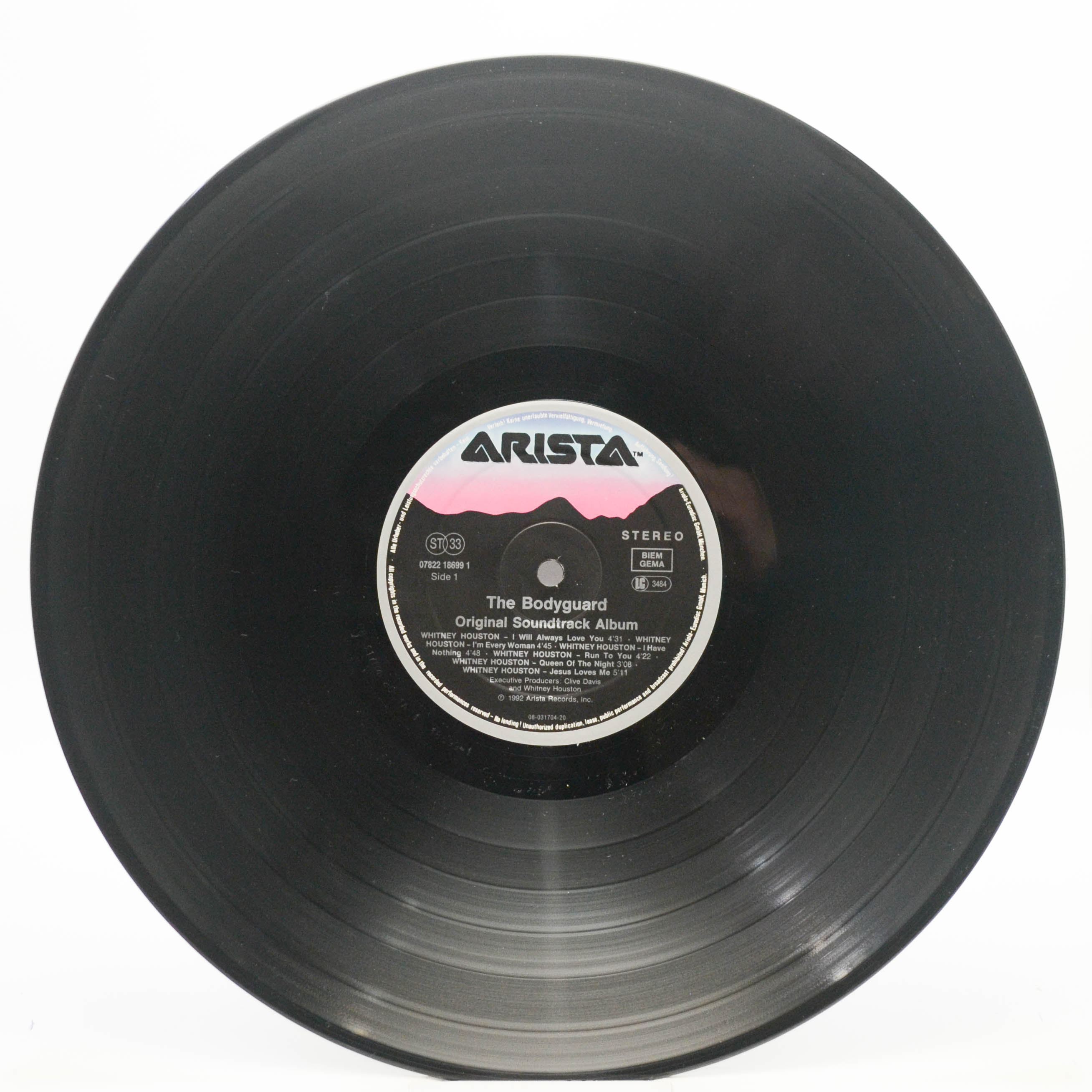 Various — The Bodyguard (Original Soundtrack Album), 1992