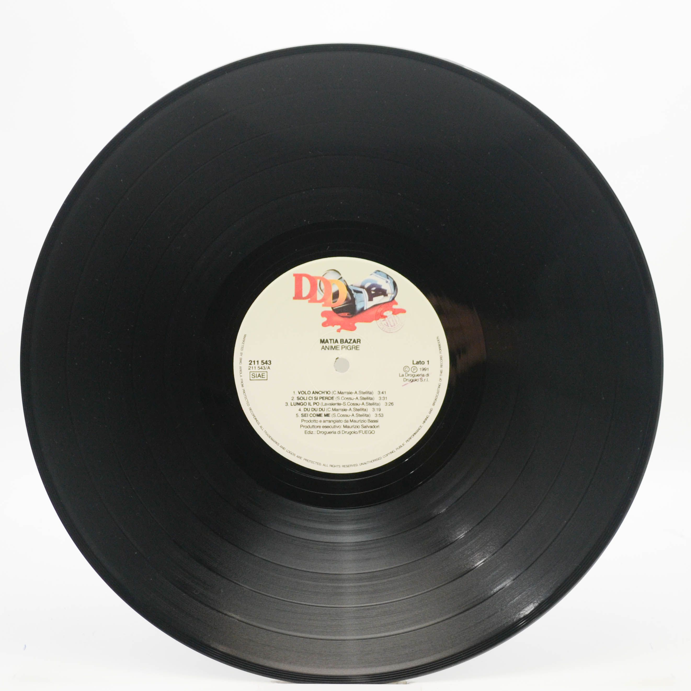 Matia Bazar — Anime Pigre (1-st, Italy), 1991