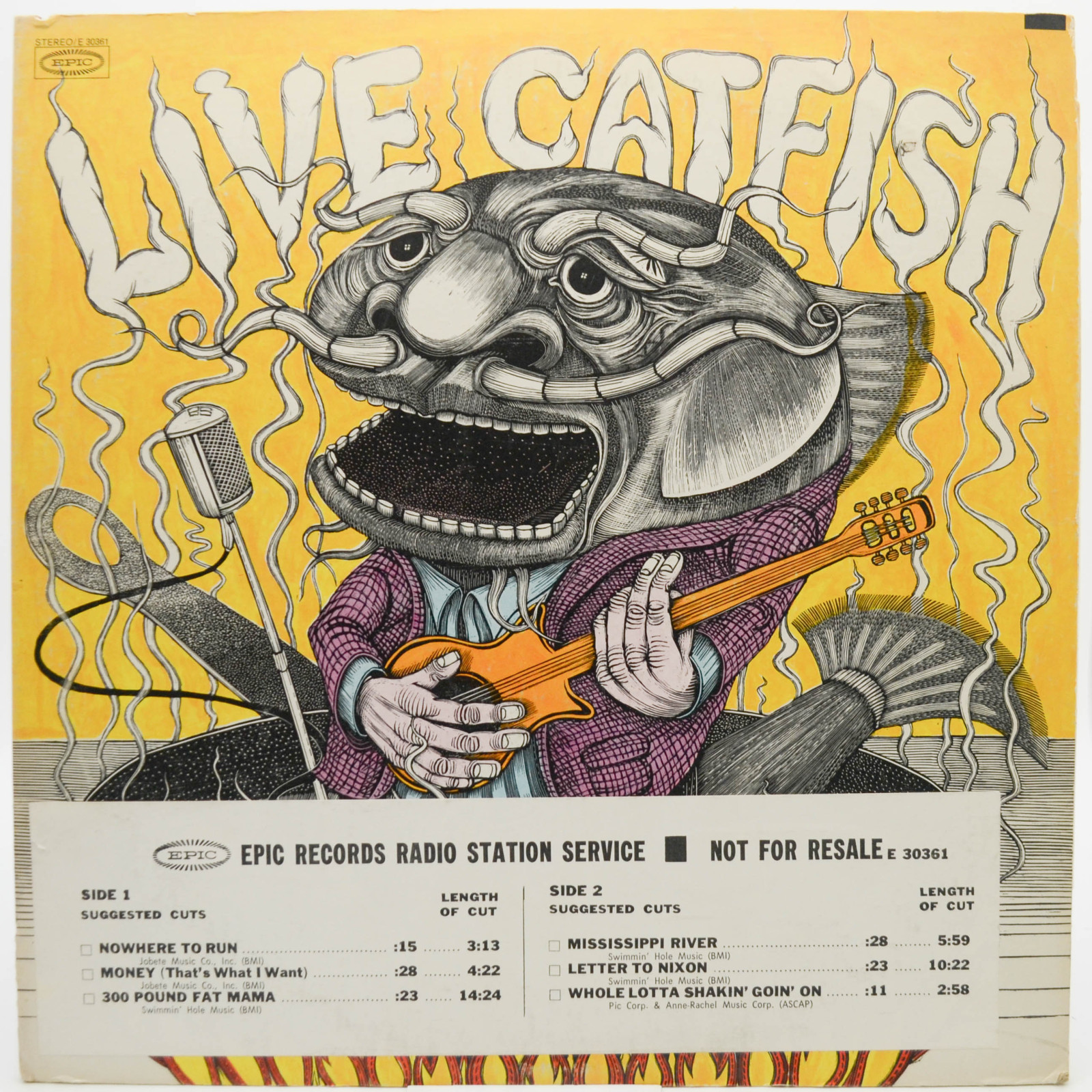 Catfish Featuring Bob Hodge — Live Catfish (1-st, USA), 1970