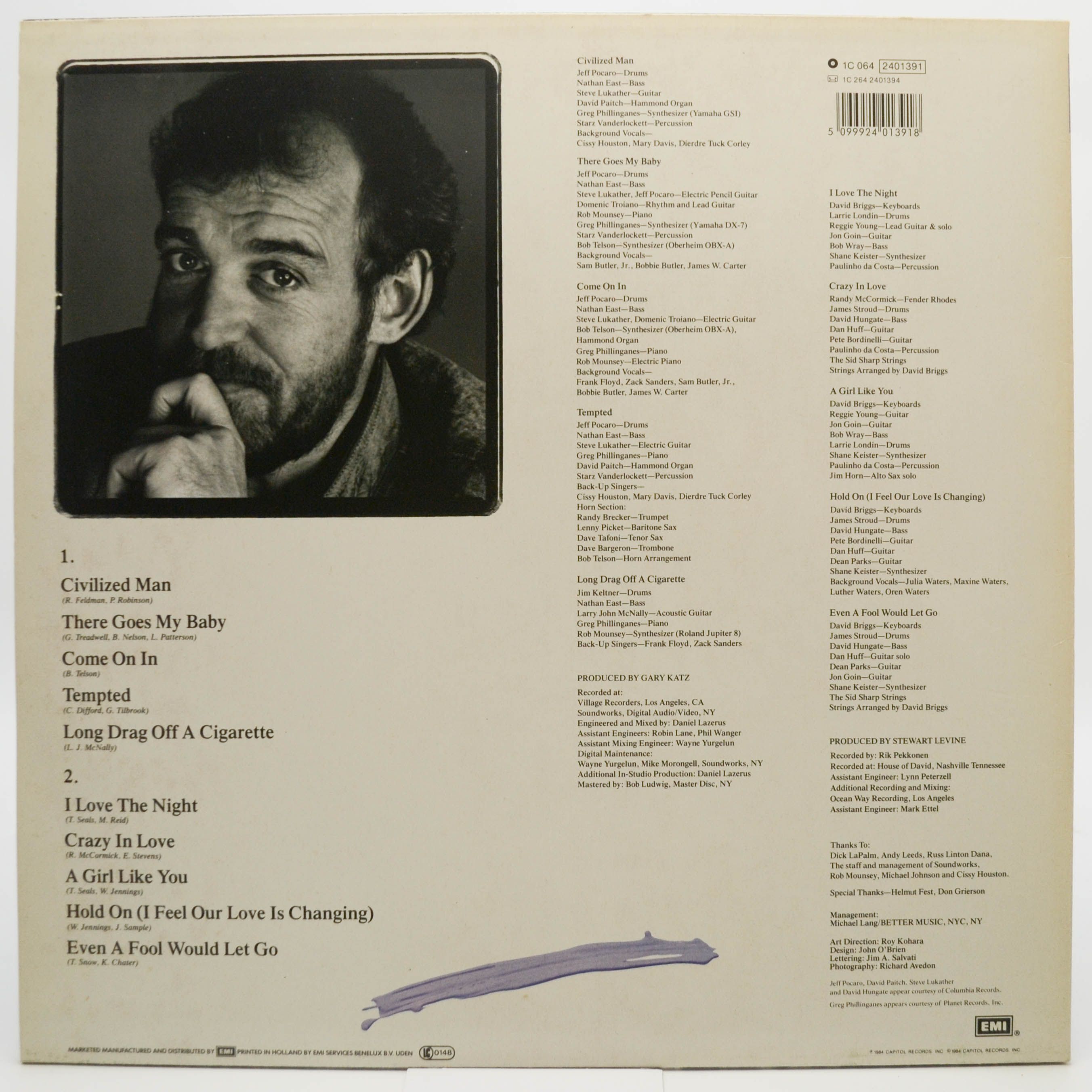 Joe Cocker — Civilized Man, 1984