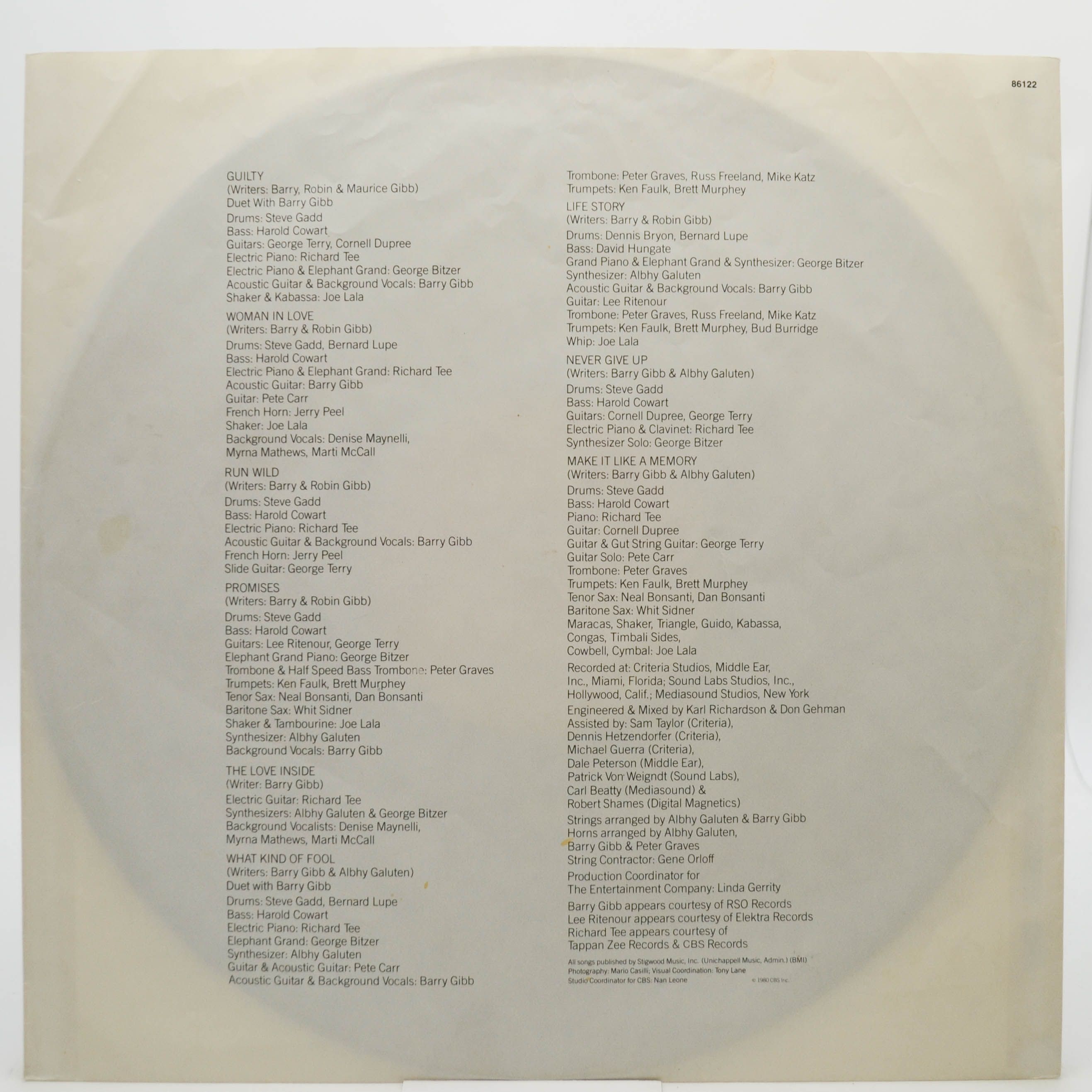 Streisand — Guilty, 1980