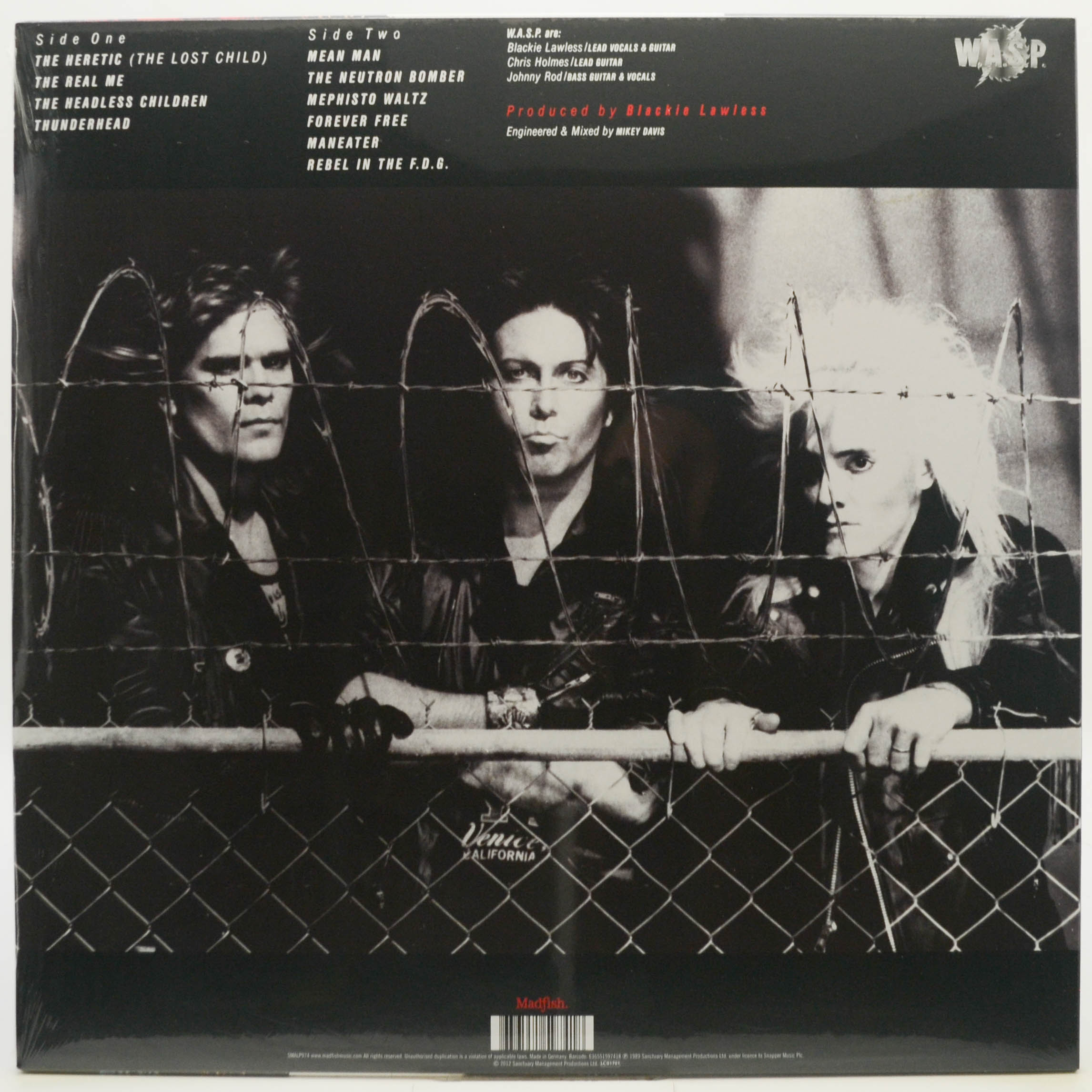 Виниловая пластинка W.A.S.P. — The Headless Children, 1989