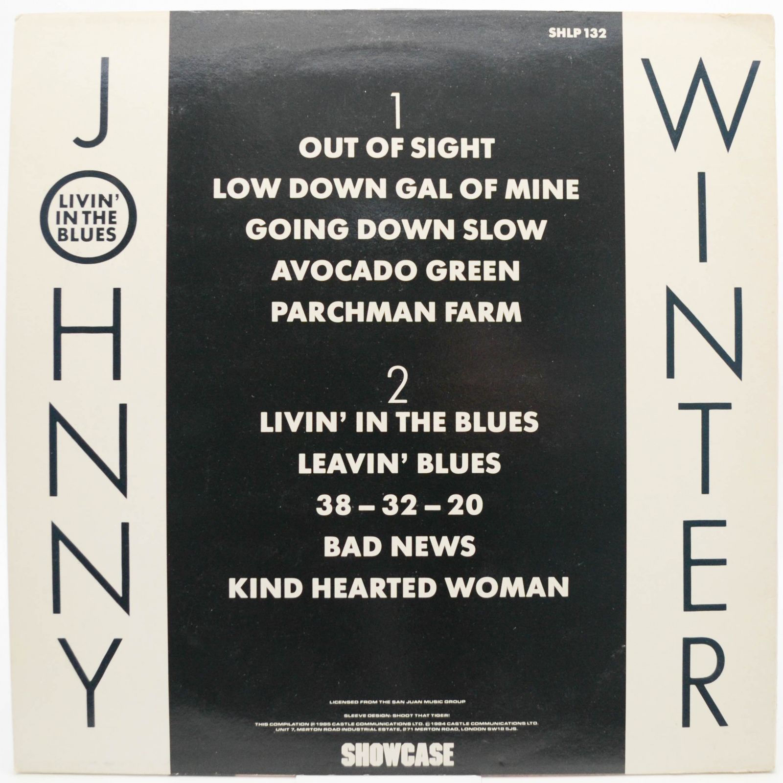 Johnny Winter — Livin' In The Blues (UK), 1985