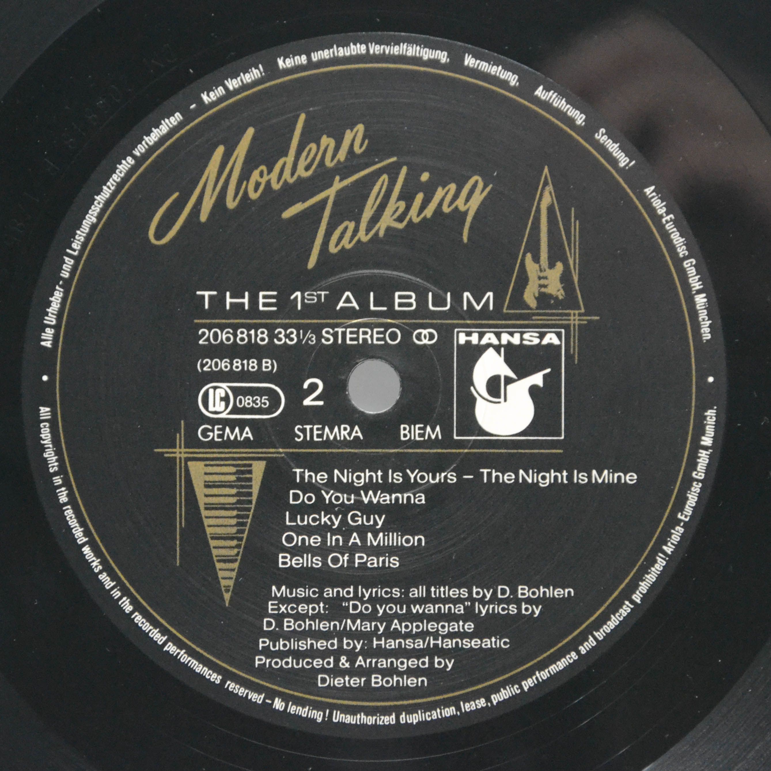 Modern Talking — The 1st Album, 1985