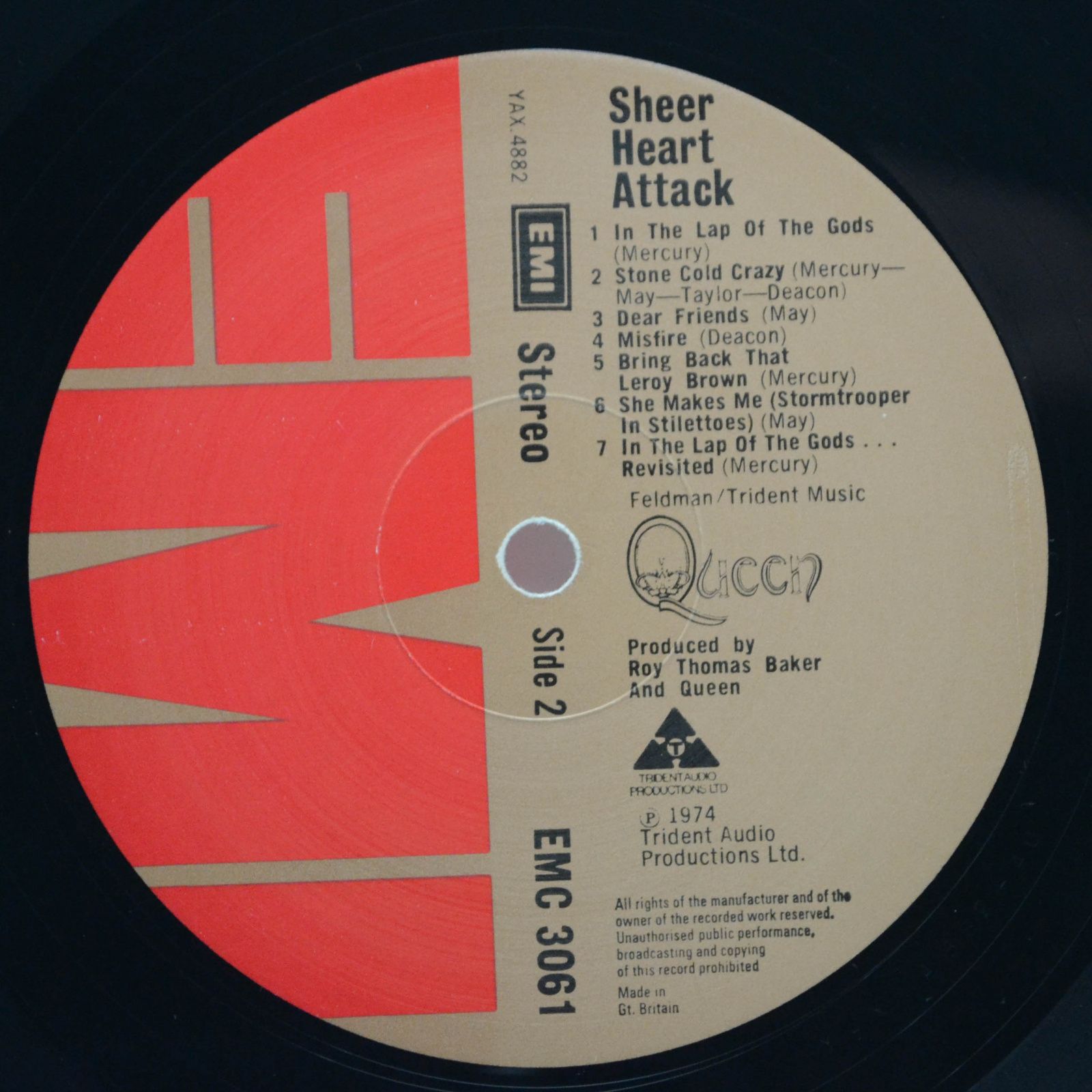 Queen — Sheer Heart Attack (1-st, UK), 1974
