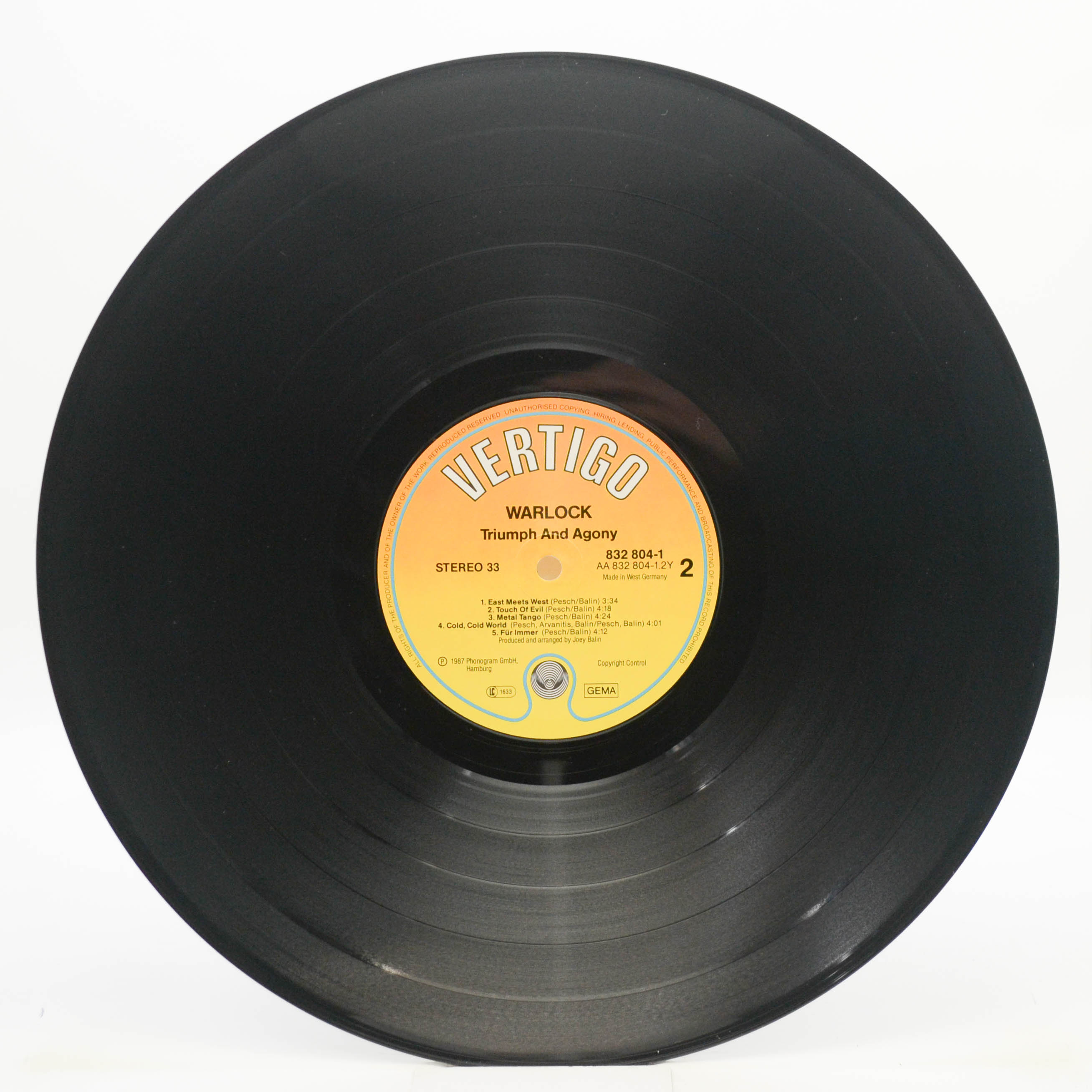 Warlock — Triumph And Agony, 1987