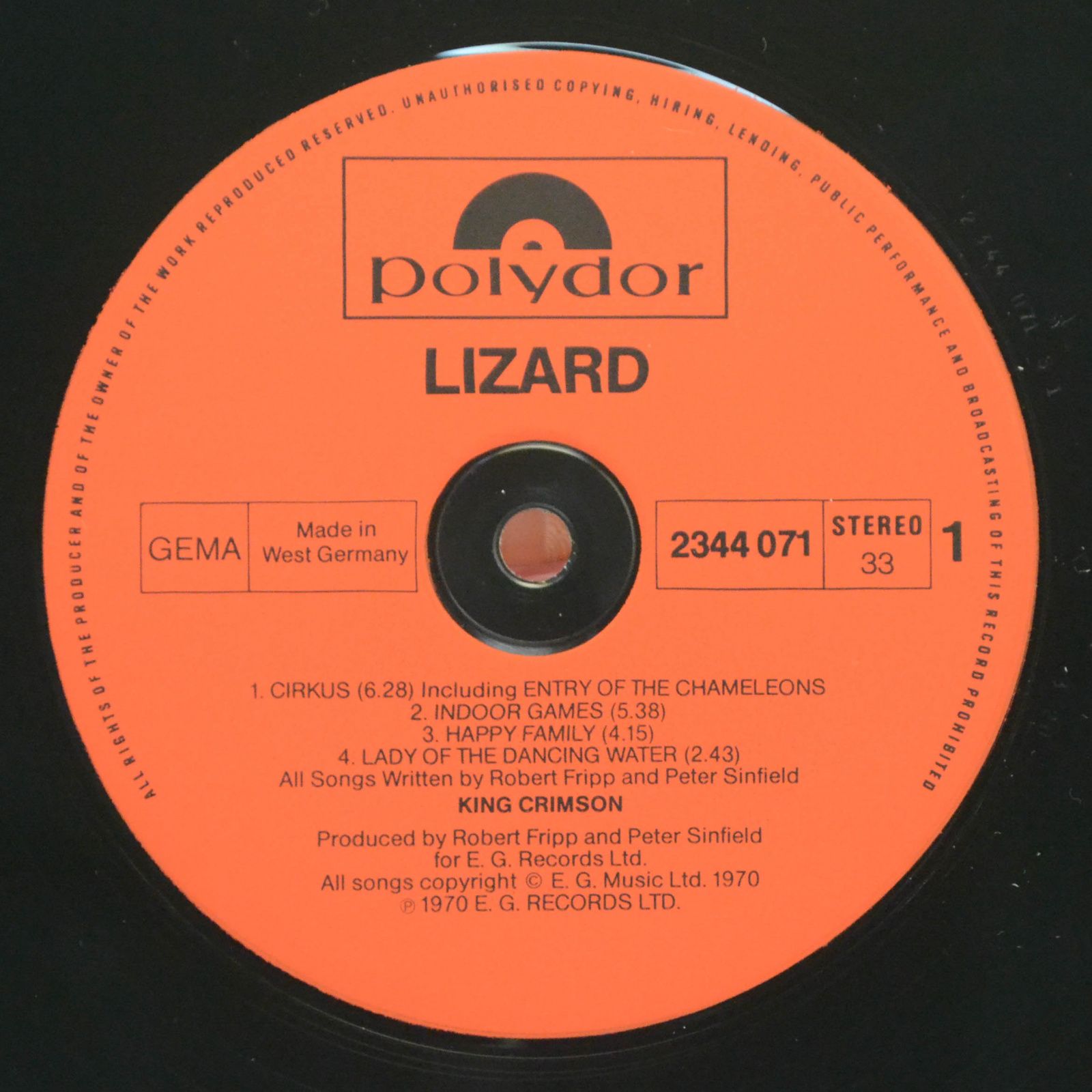 King Crimson — Lizard, 1970