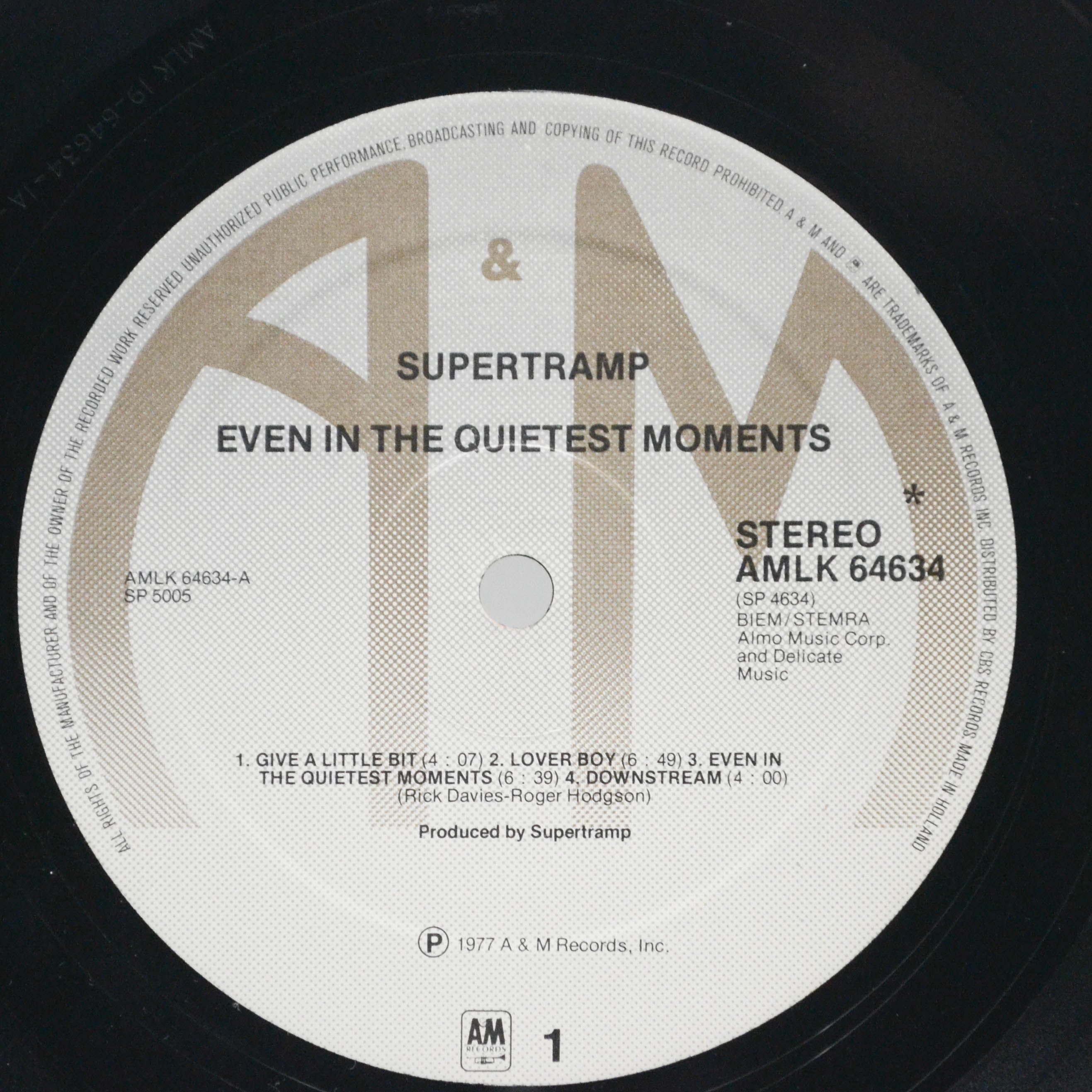 Supertramp — Even In The Quietest Moments..., 1977