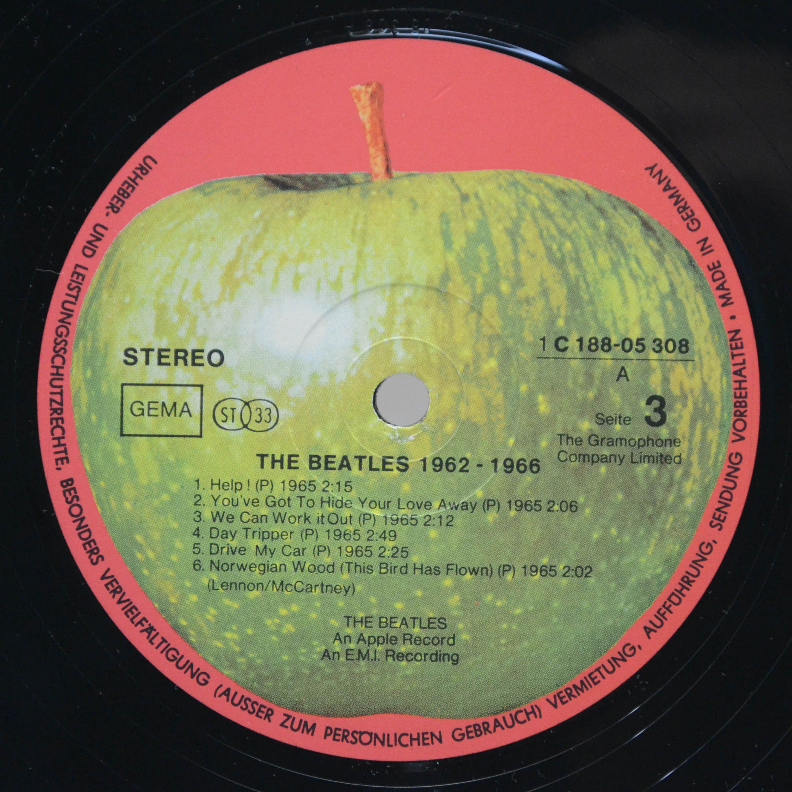 Beatles — 1962-1966 (2LP), 1973