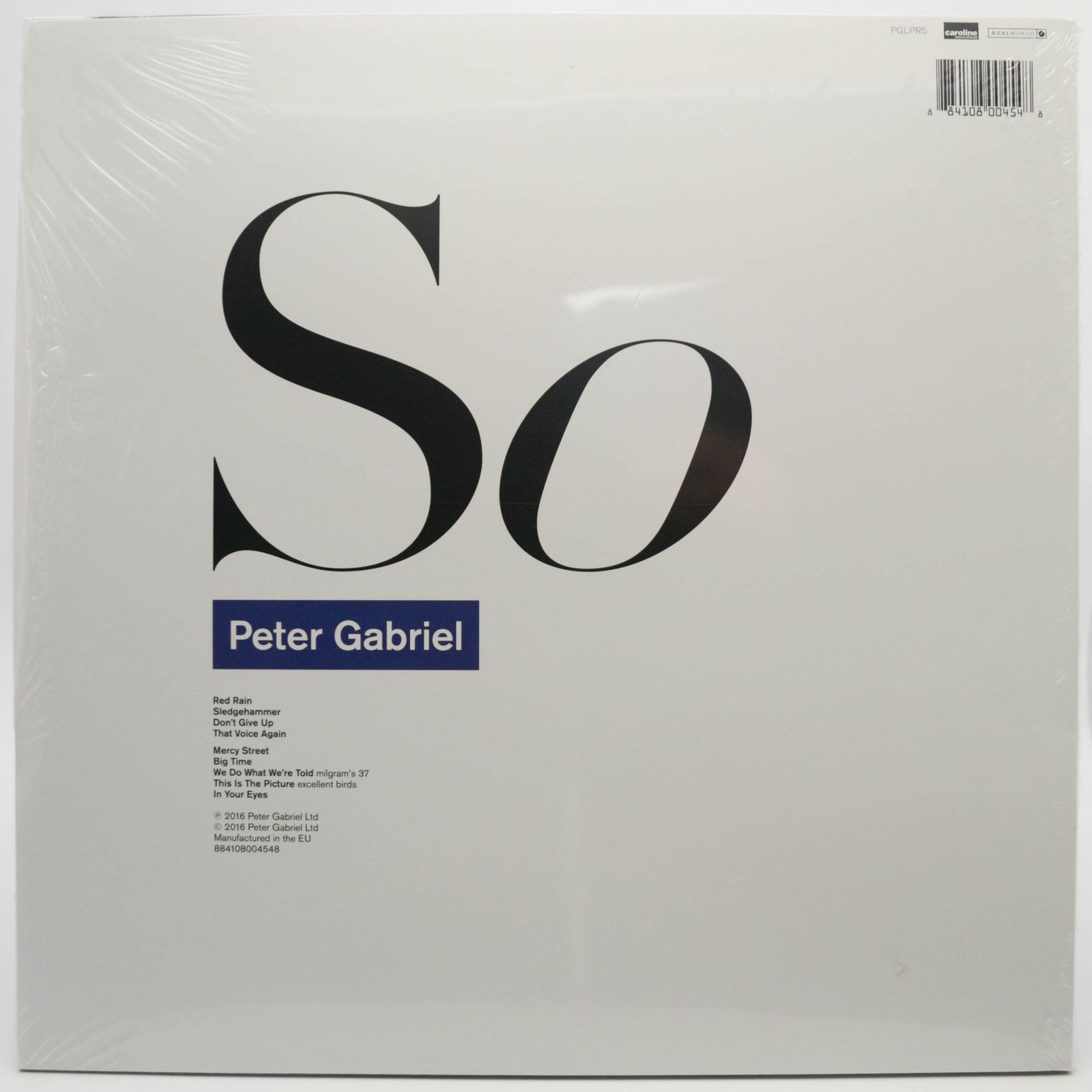 Peter Gabriel — So, 1986