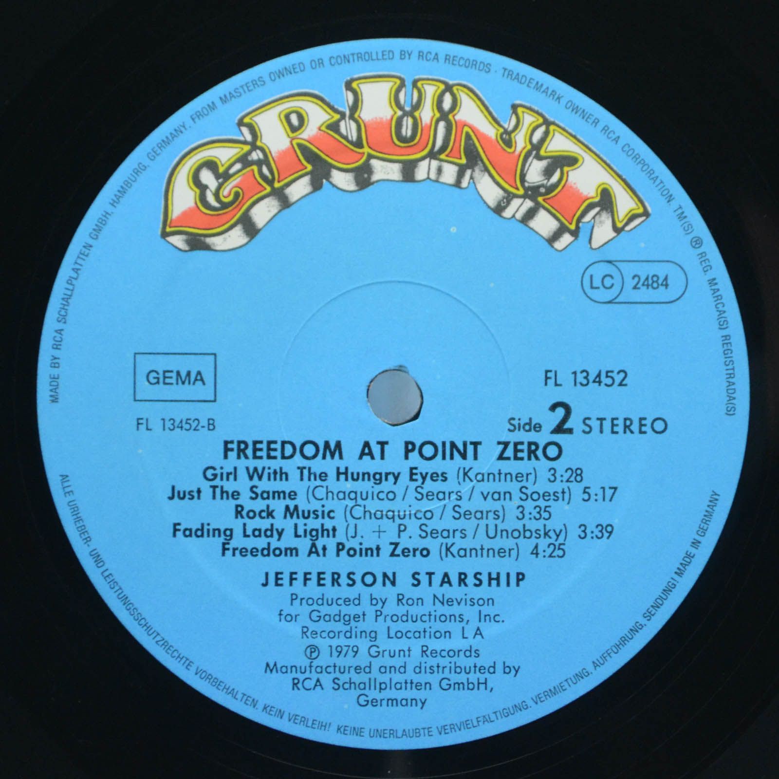 Jefferson Starship — Freedom At Point Zero, 1979
