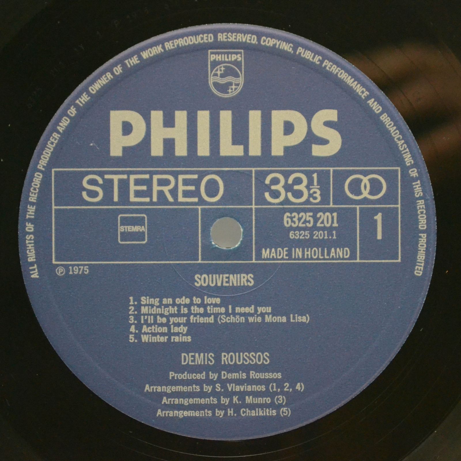 Démis Roussos — Souvenirs, 1975