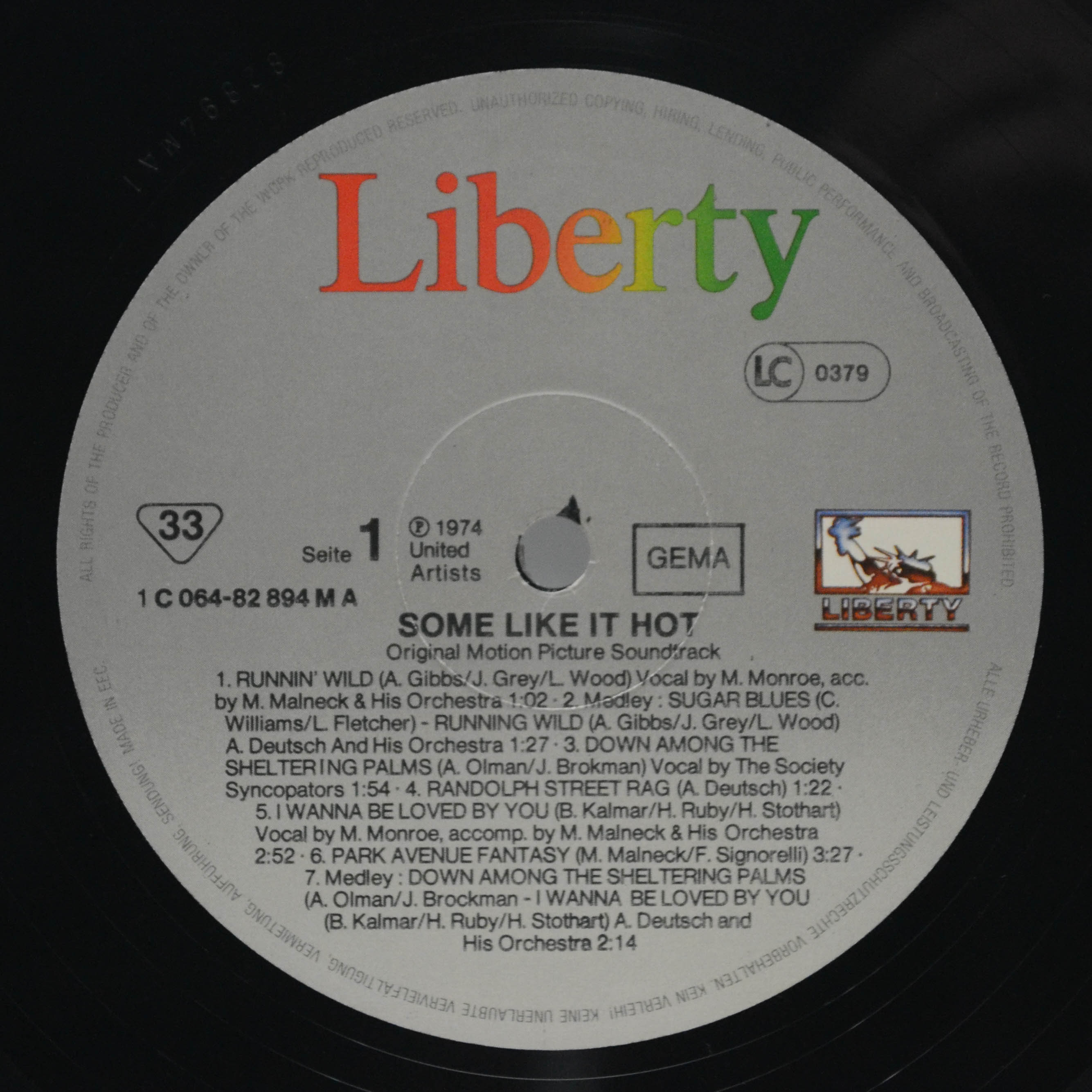 Various — Some Like It Hot, 1959