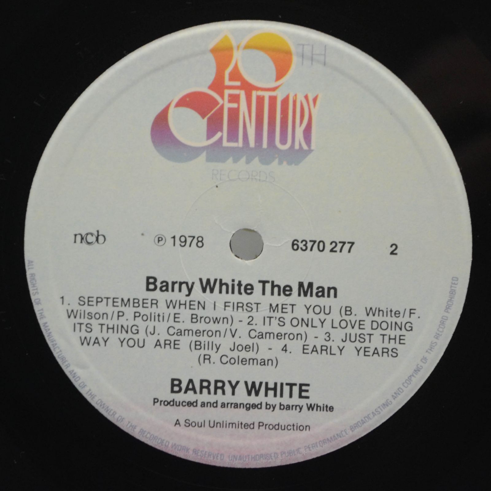 Barry White — The Man, 1978
