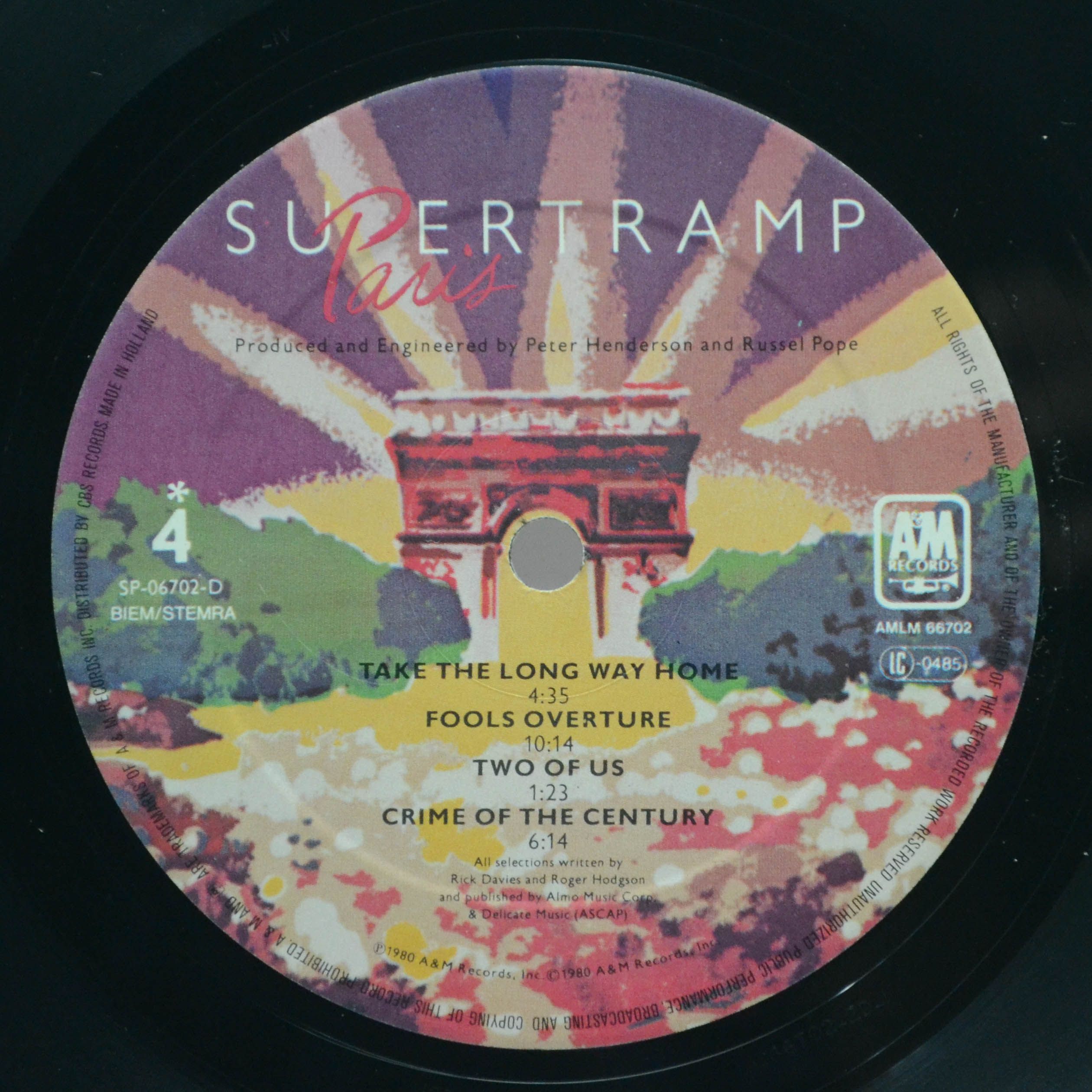 Supertramp — Paris (2LP), 1980