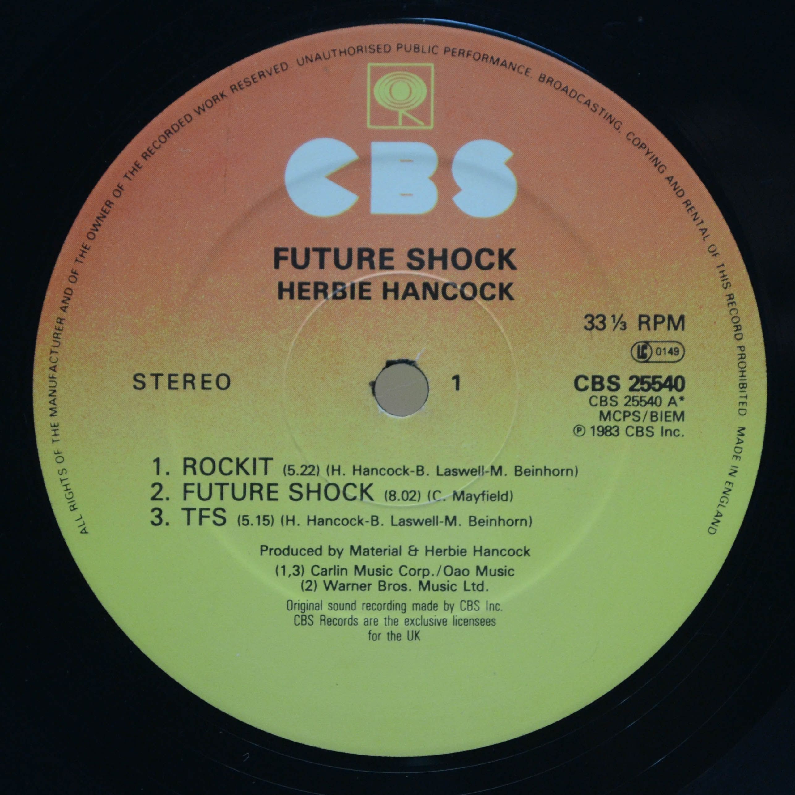 Herbie Hancock — Future Shock, 1983