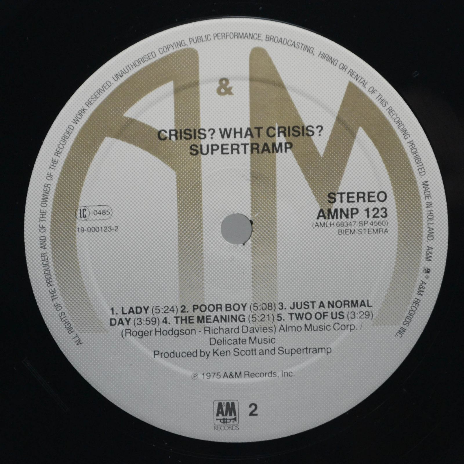 Supertramp — Crisis! What Crisis?, 1975