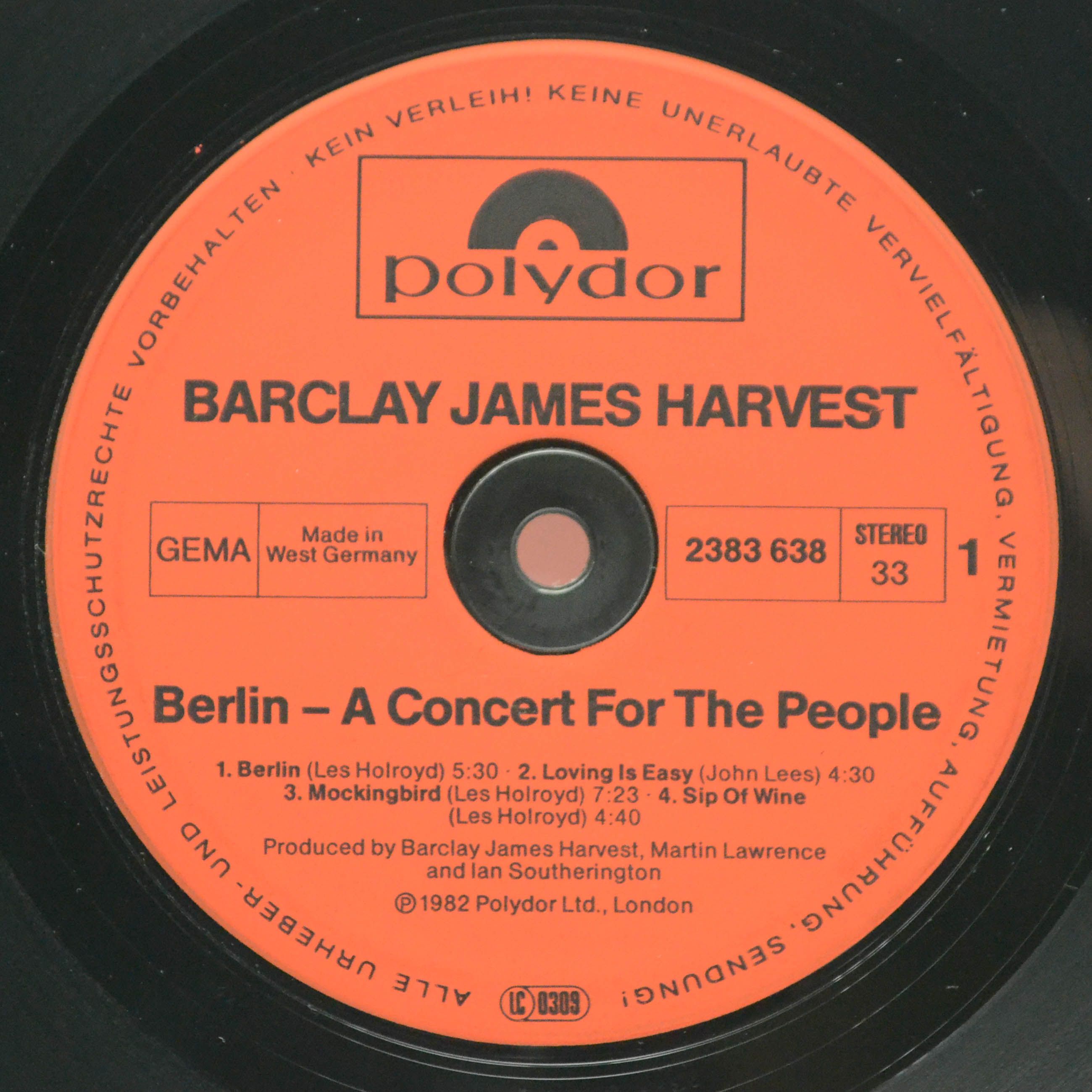 Barclay James Harvest — Berlin - A Concert For The People, 1982