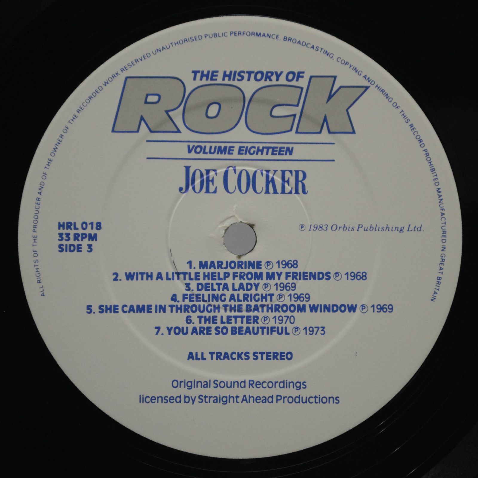 Move / Jethro Tull / Joe Cocker / Family — The History Of Rock (Volume Eighteen) (2LP, UK), 1983