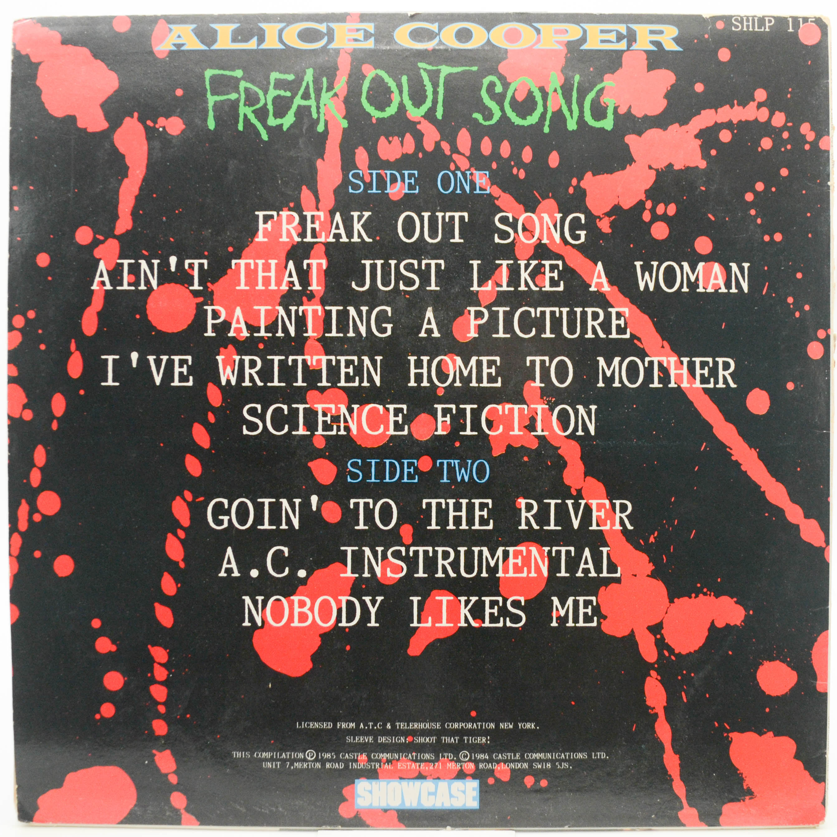 Alice Cooper — Freak Out Song (UK), 1985