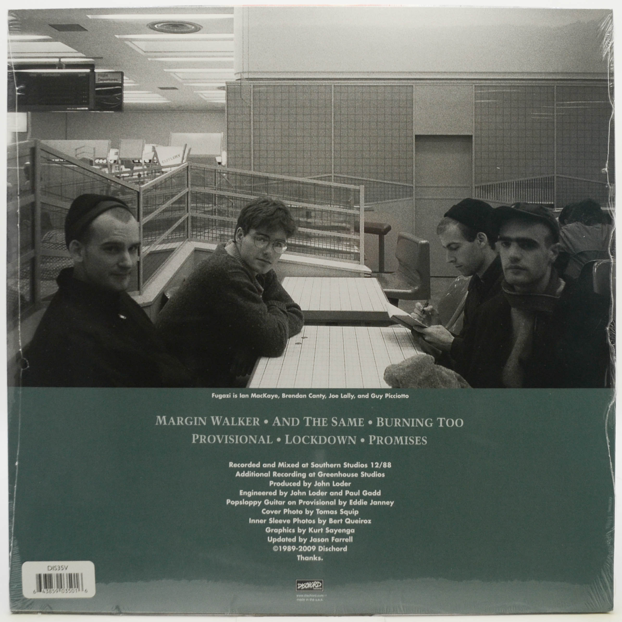 Виниловая пластинка Fugazi — Margin Walker (USA), 1989