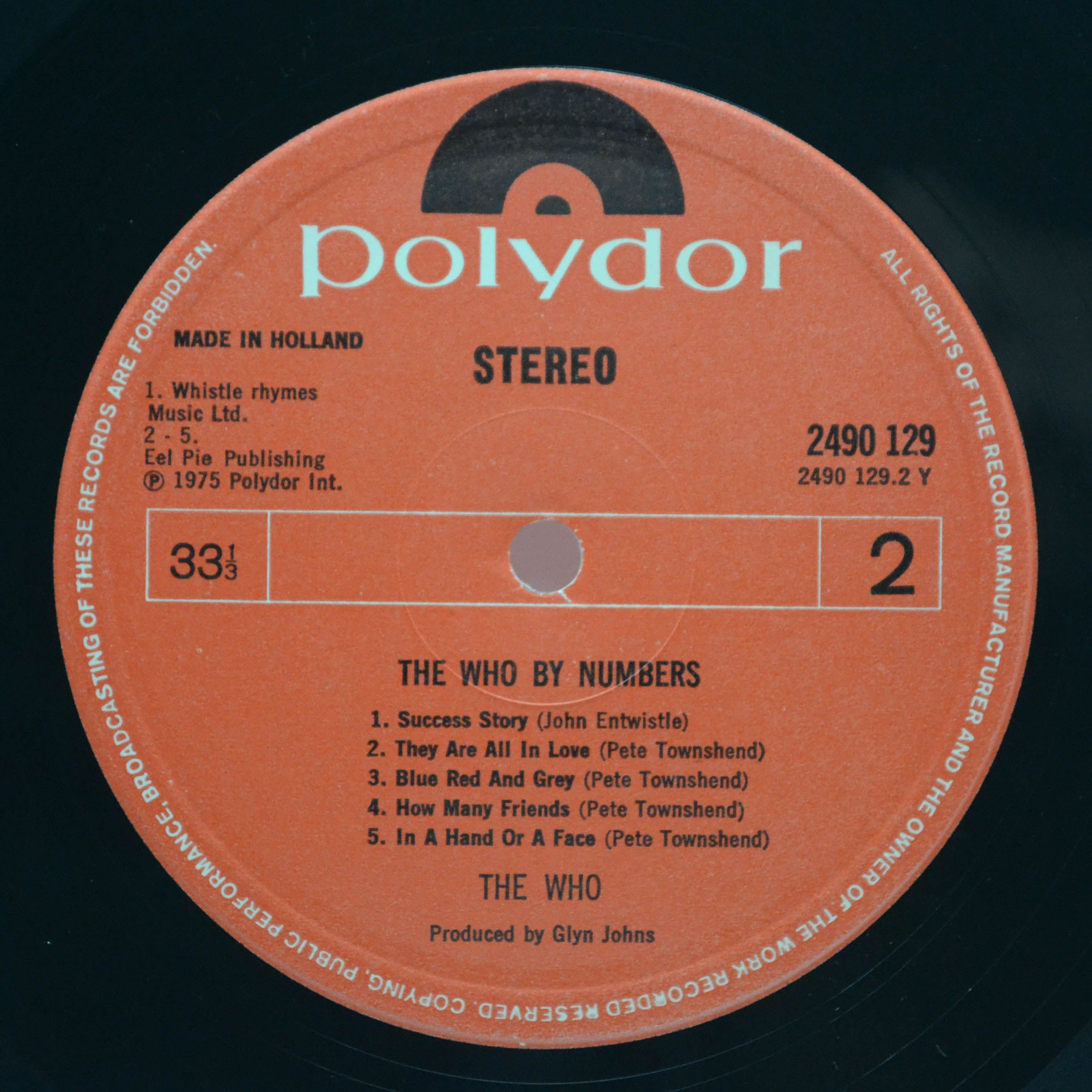 Who — The Who By Numbers, 1975