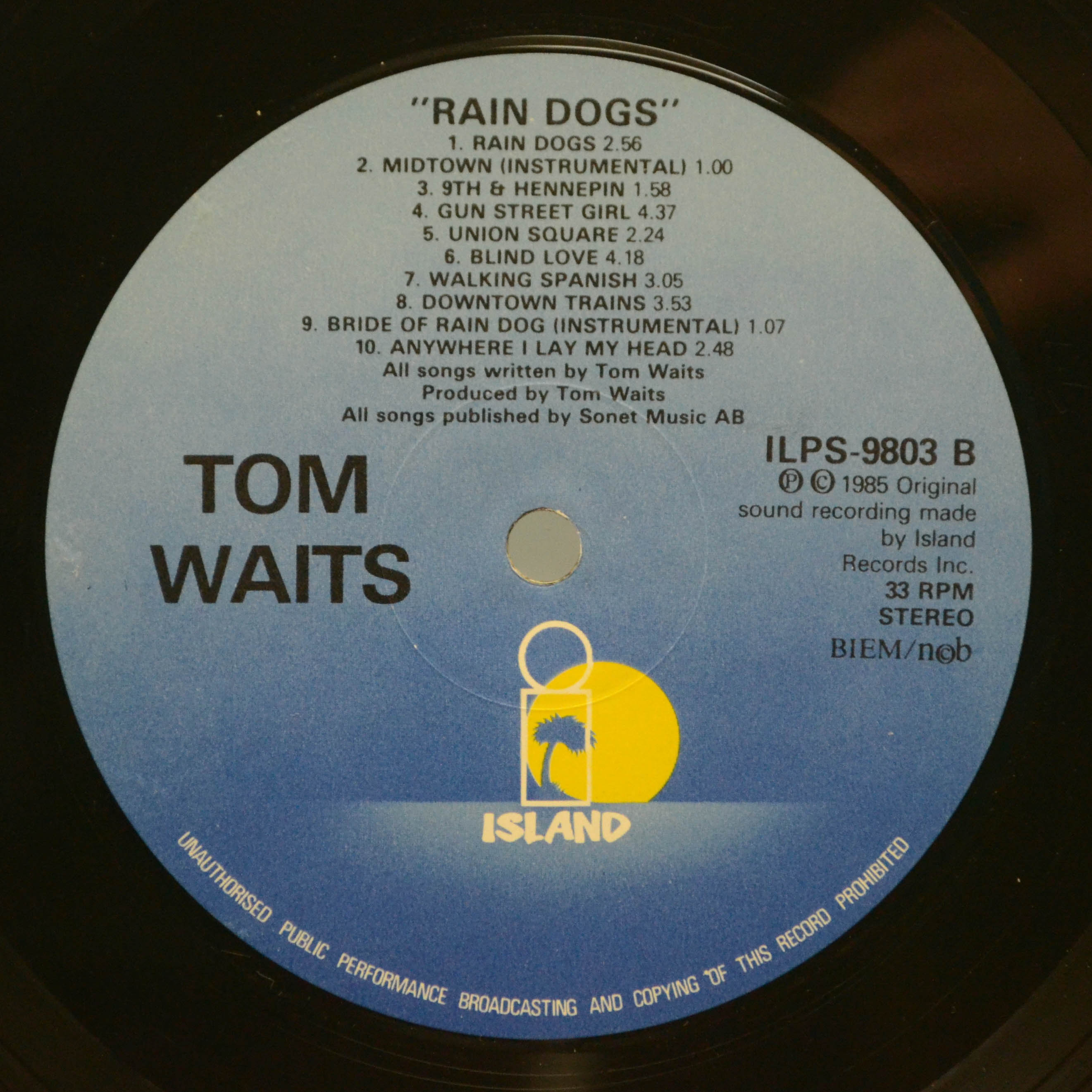 Tom Waits — Rain Dogs, 1985