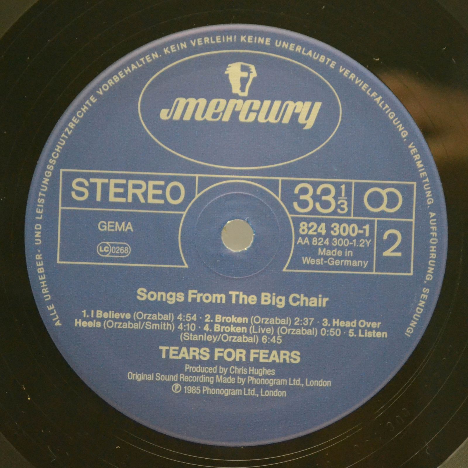 Tears For Fears — Songs From The Big Chair, 1985