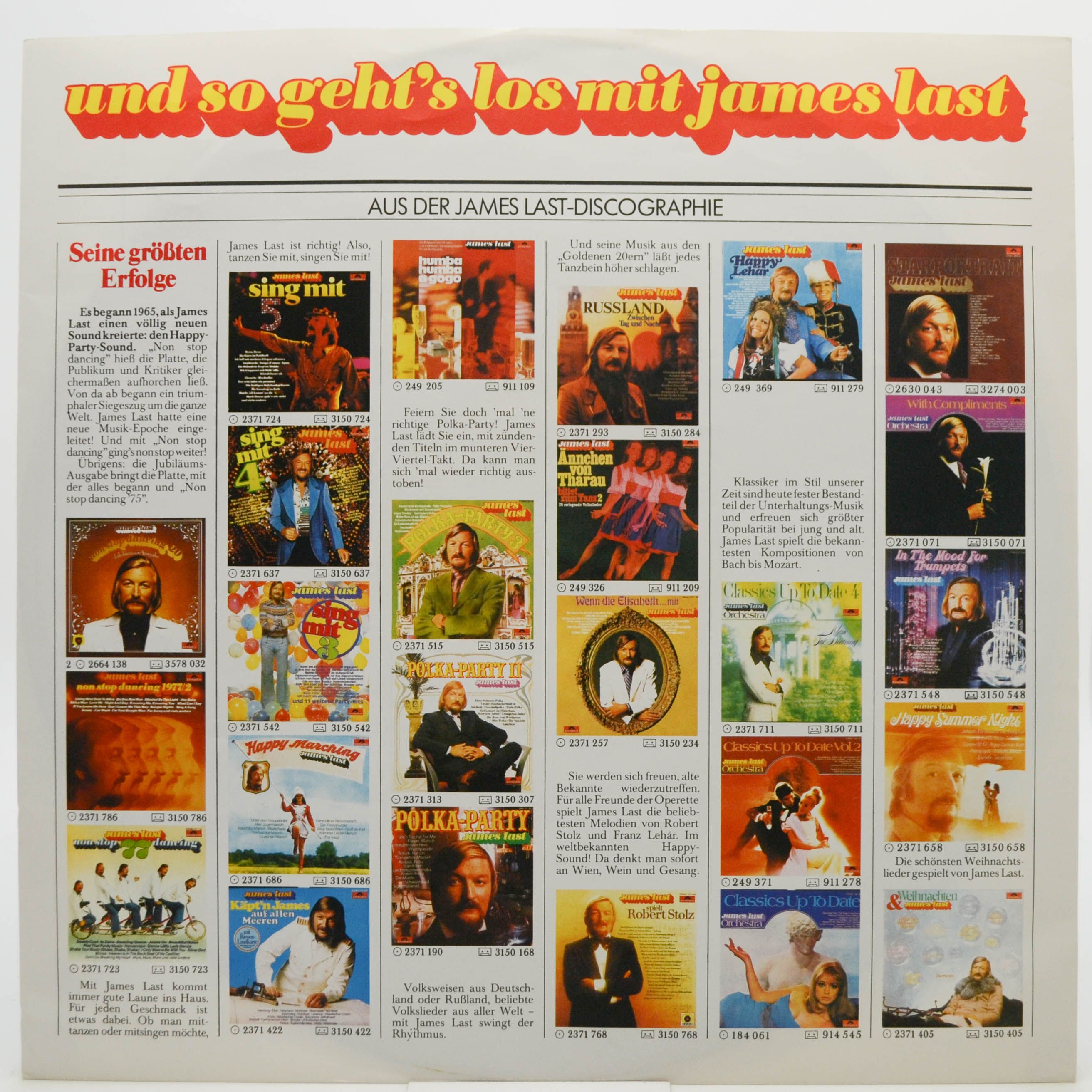 James Last — Auf Last Geht's Los, 1977
