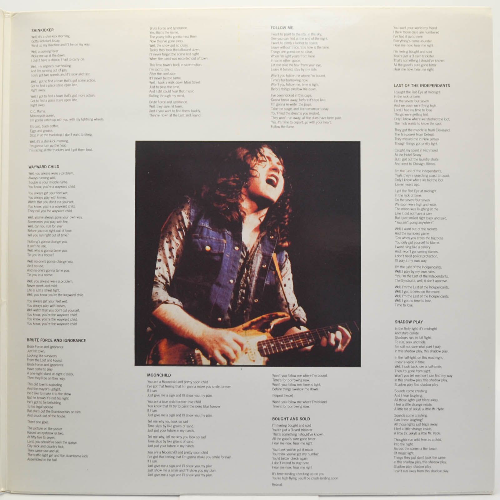 Rory Gallagher — Live! In Europe / Stage Struck (Recorded Live) (2LP, UK), 1989