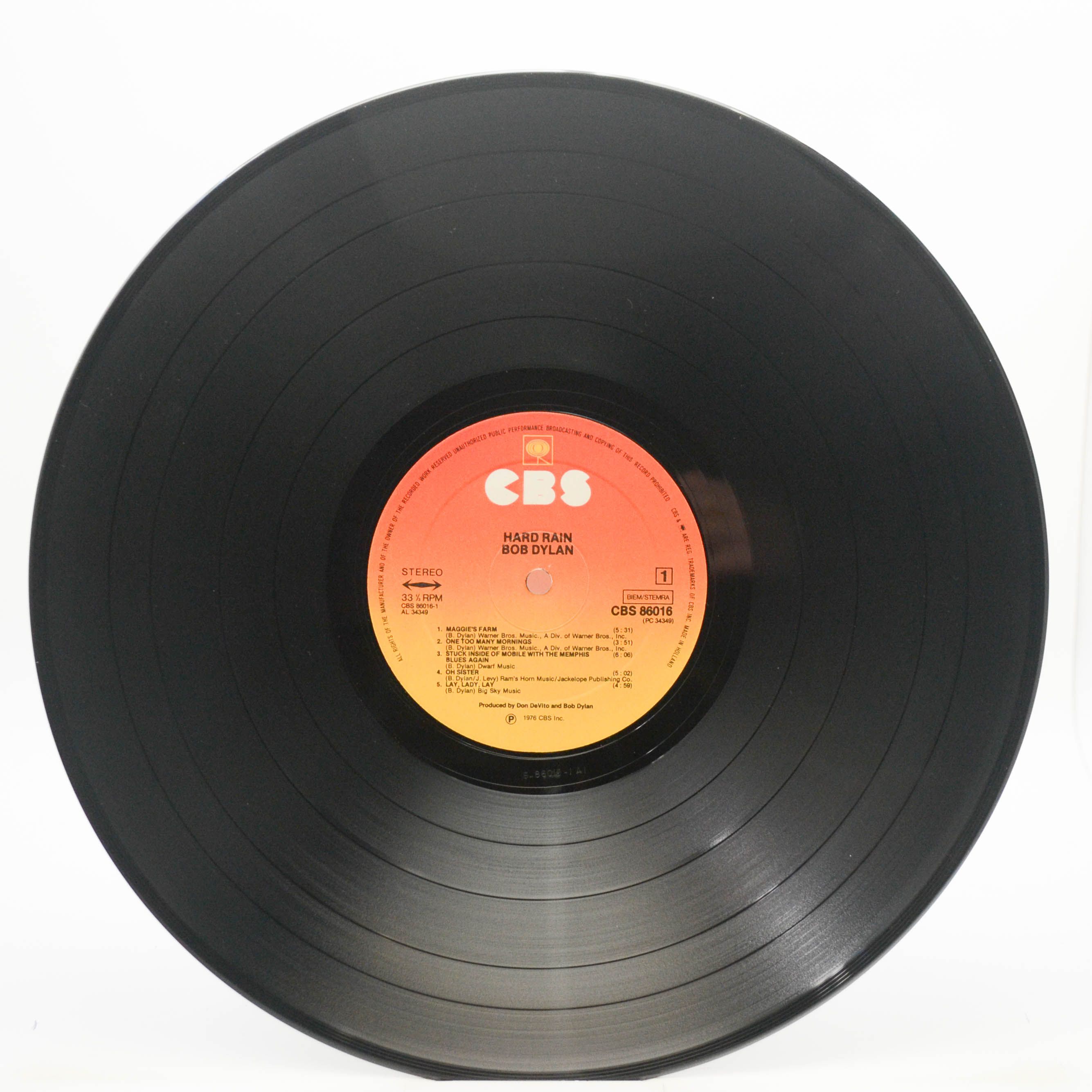 Bob Dylan — Hard Rain, 1976