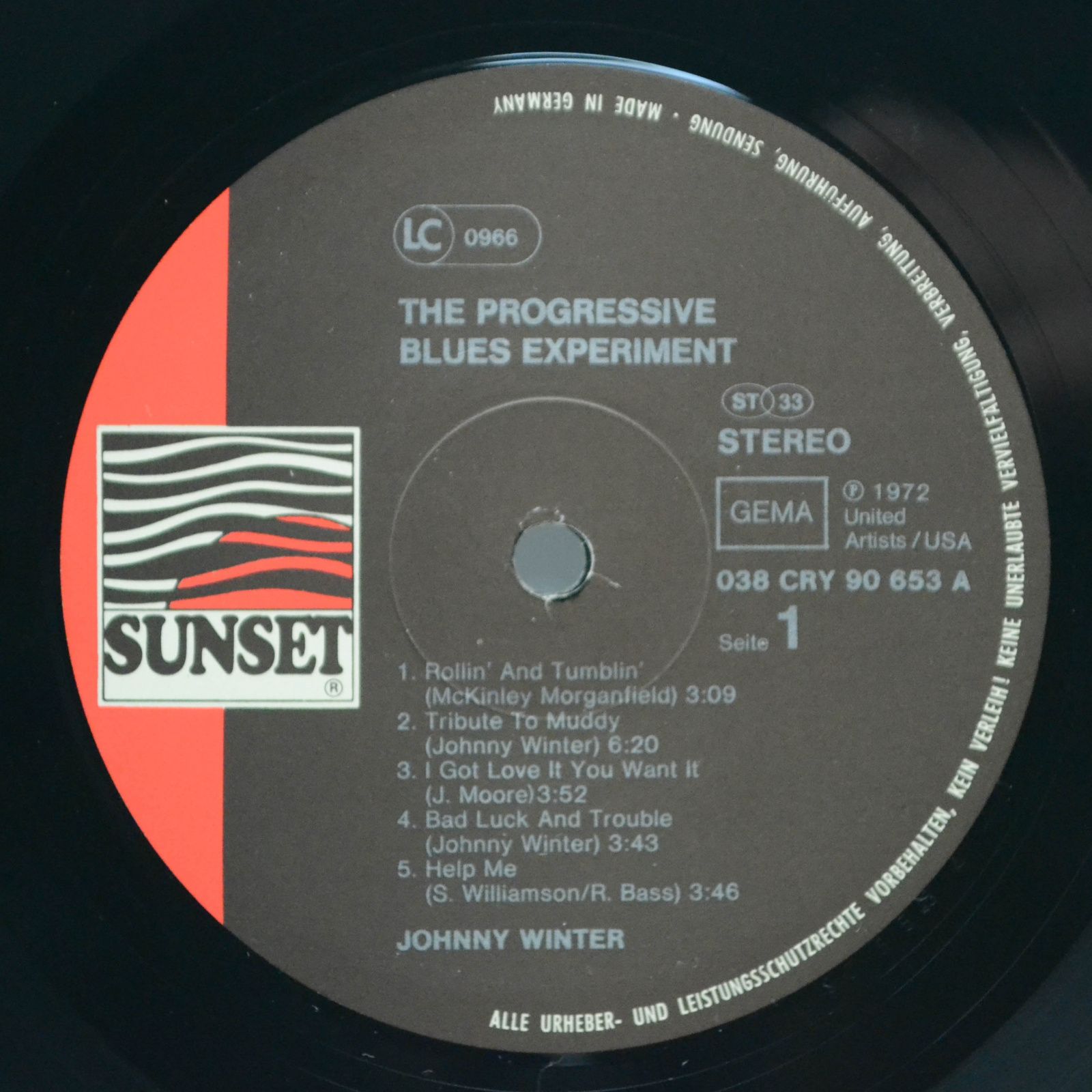 Johnny Winter — The Progressive Blues Experiment, 1968