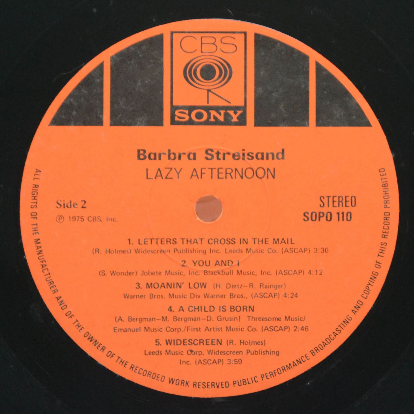 Barbra Streisand — Lazy Afternoon, 1975