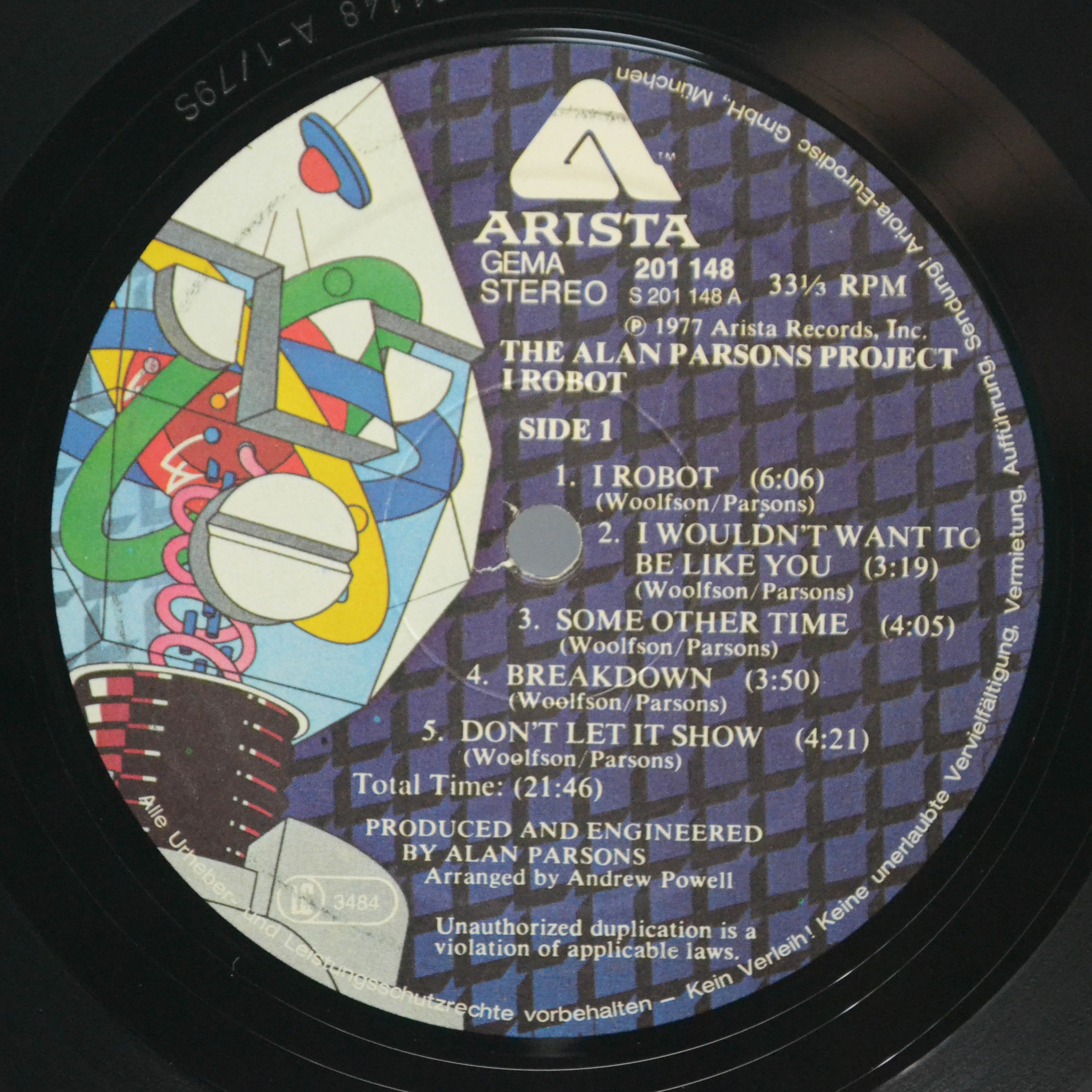 Alan Parsons Project — I Robot, 1977