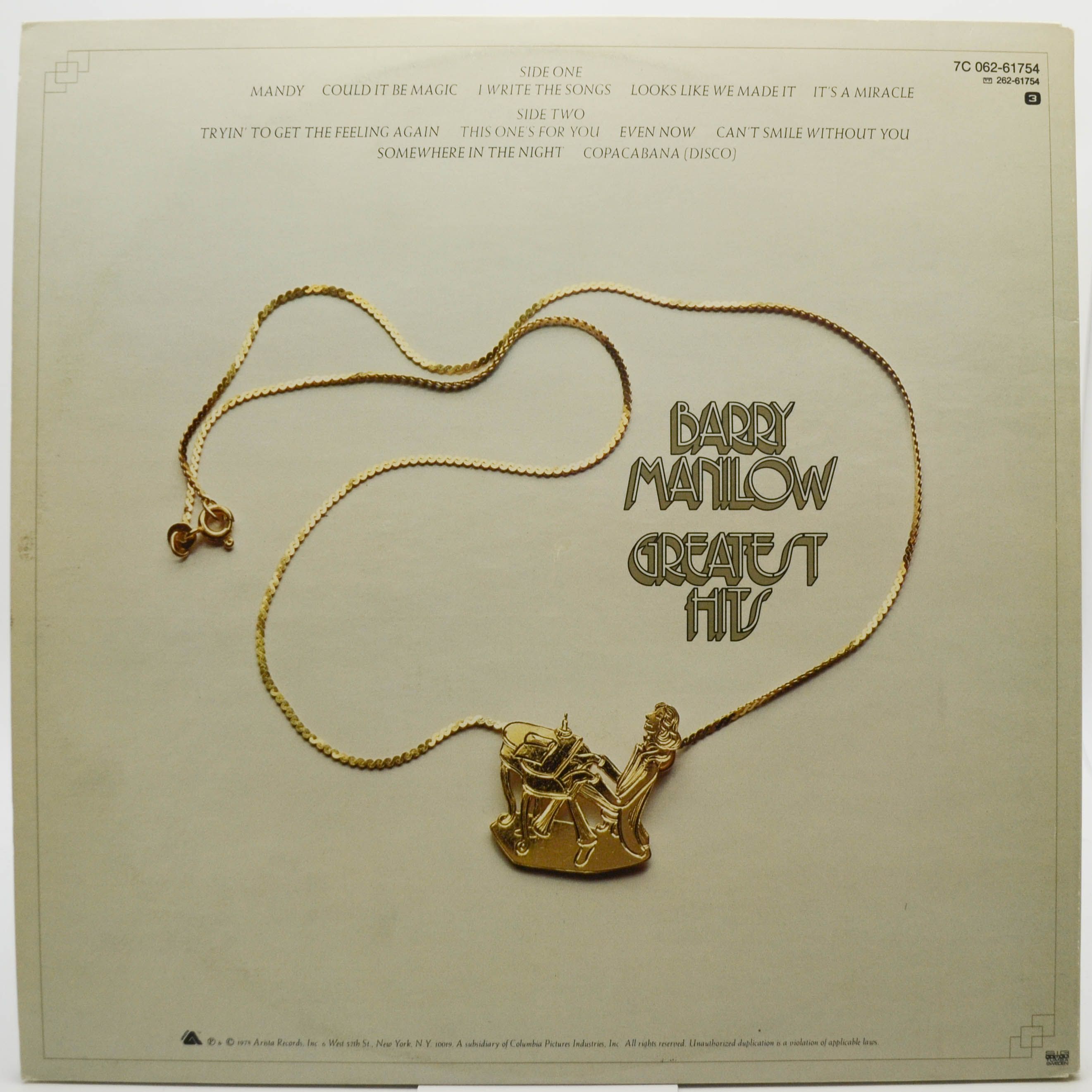 Barry Manilow — Greatest Hits, 1978