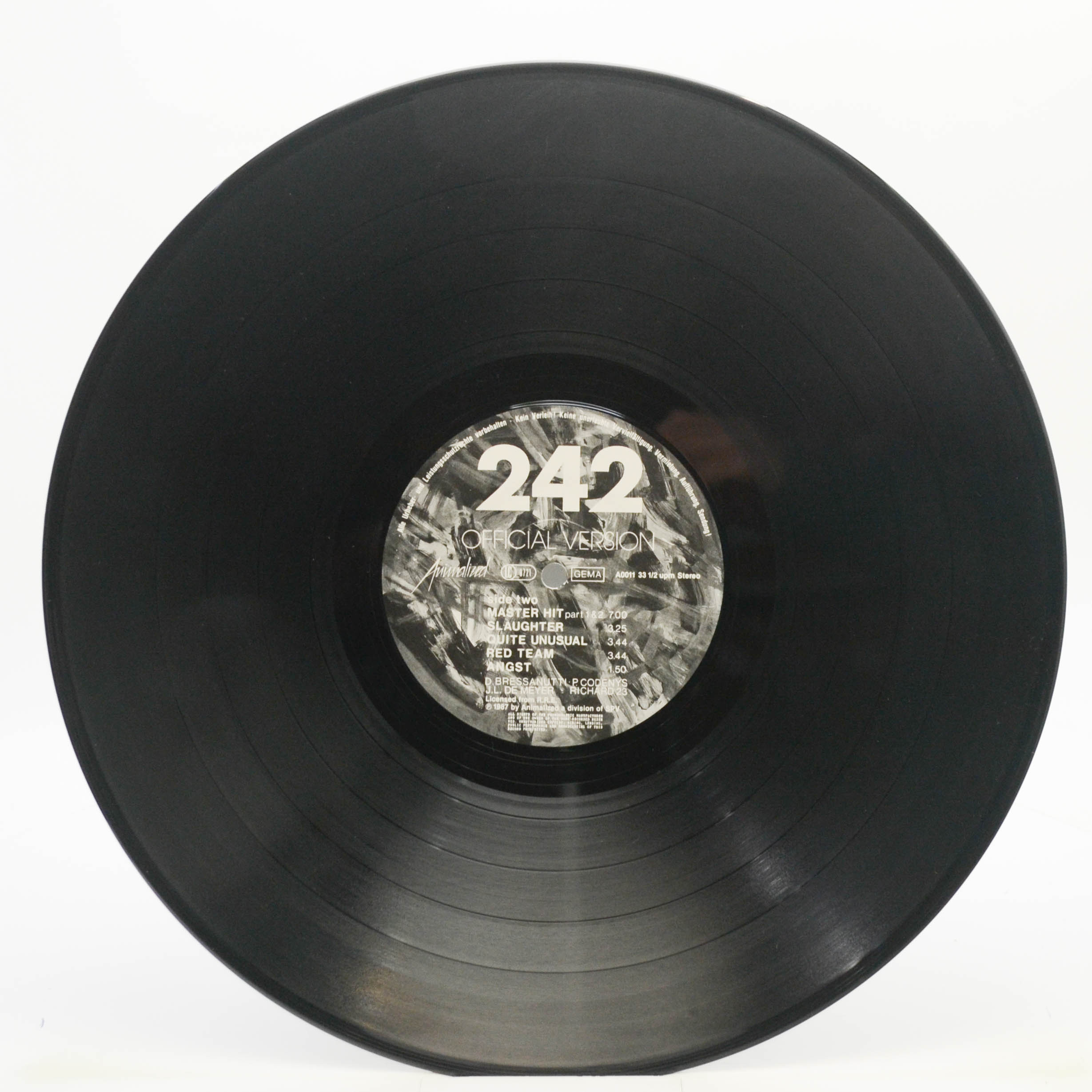 Виниловая пластинка Front 242 — Official Version, 1987