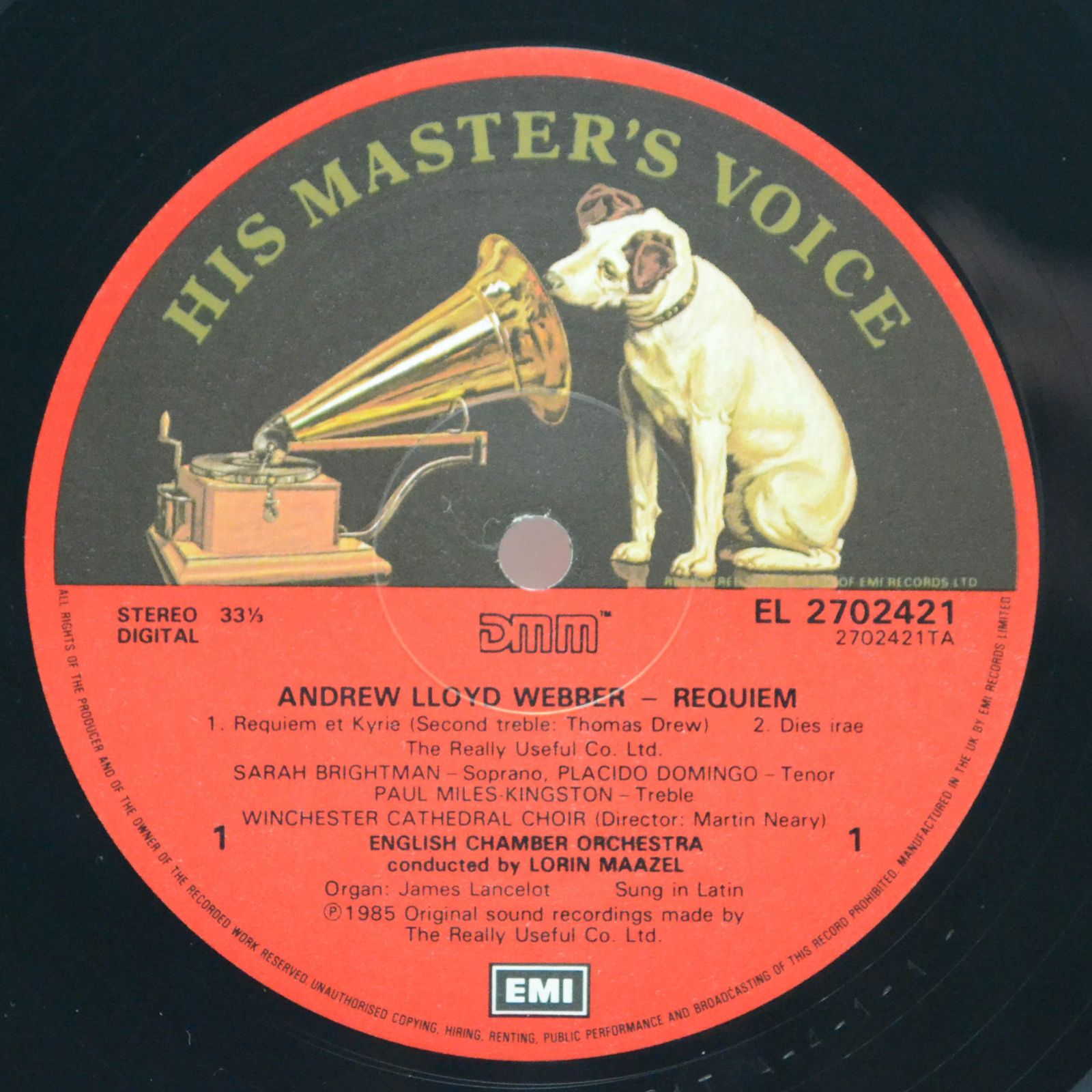 Andrew Lloyd Webber — Requiem, 1985