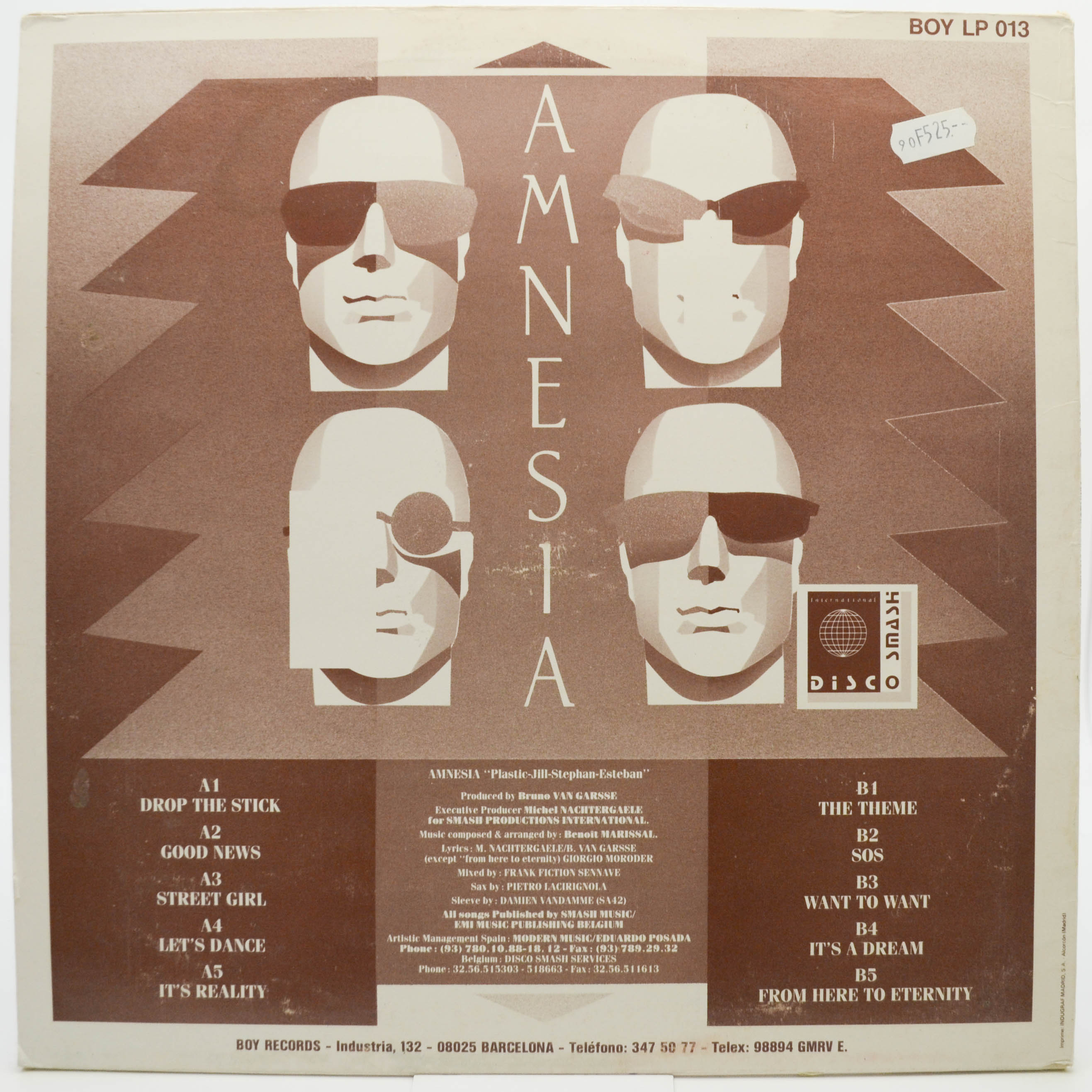 Виниловая пластинка Amnesia — From Here To Eternity, 1990