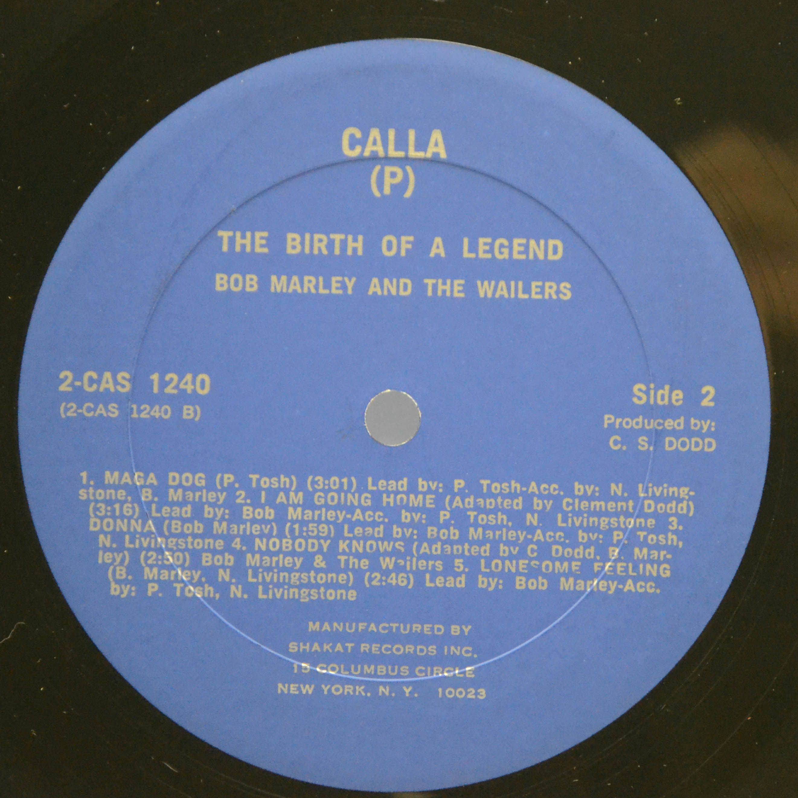 Bob Marley & The Wailers — The Birth Of A Legend (2LP, USA), 1980
