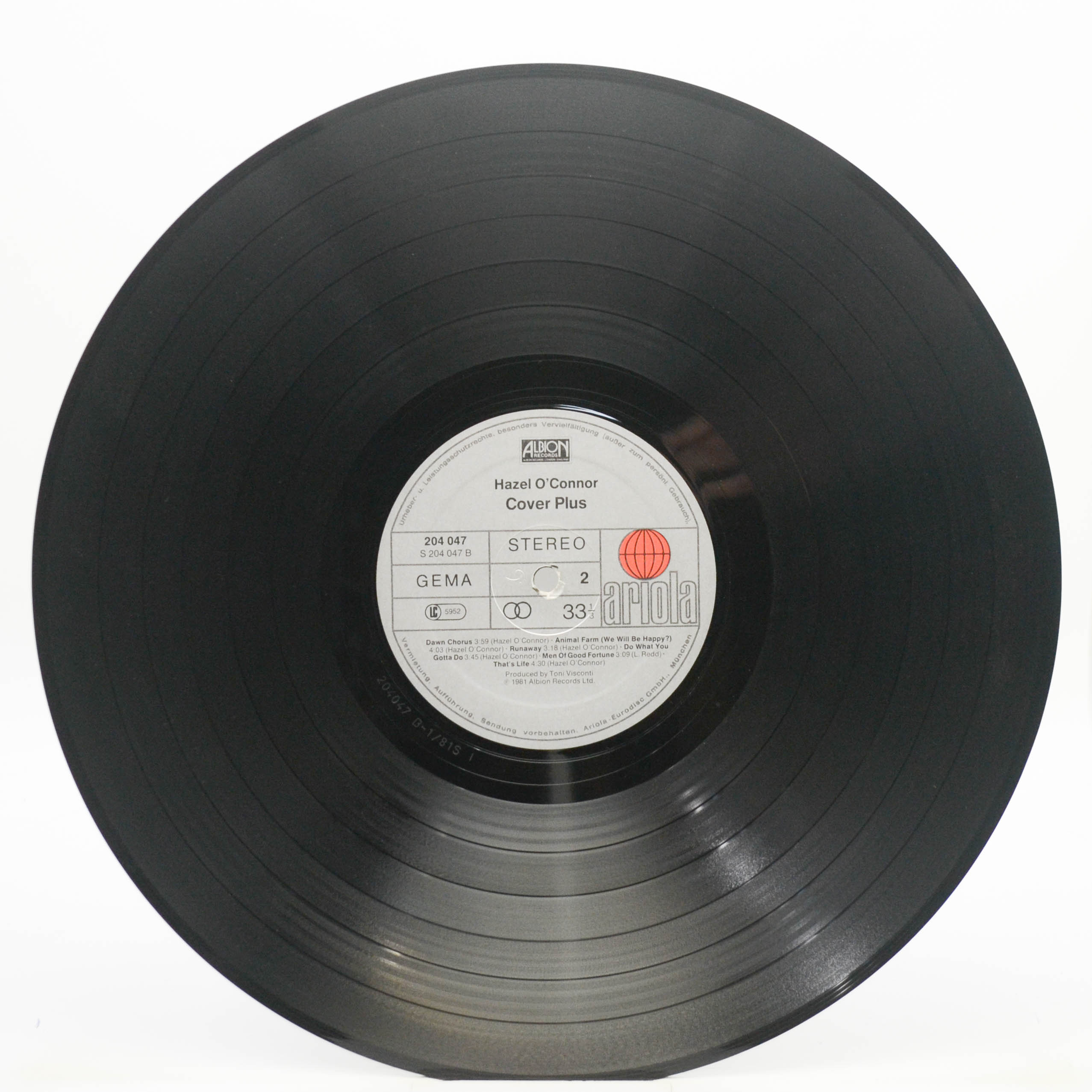 Hazel O'Connor — Cover Plus, 1981