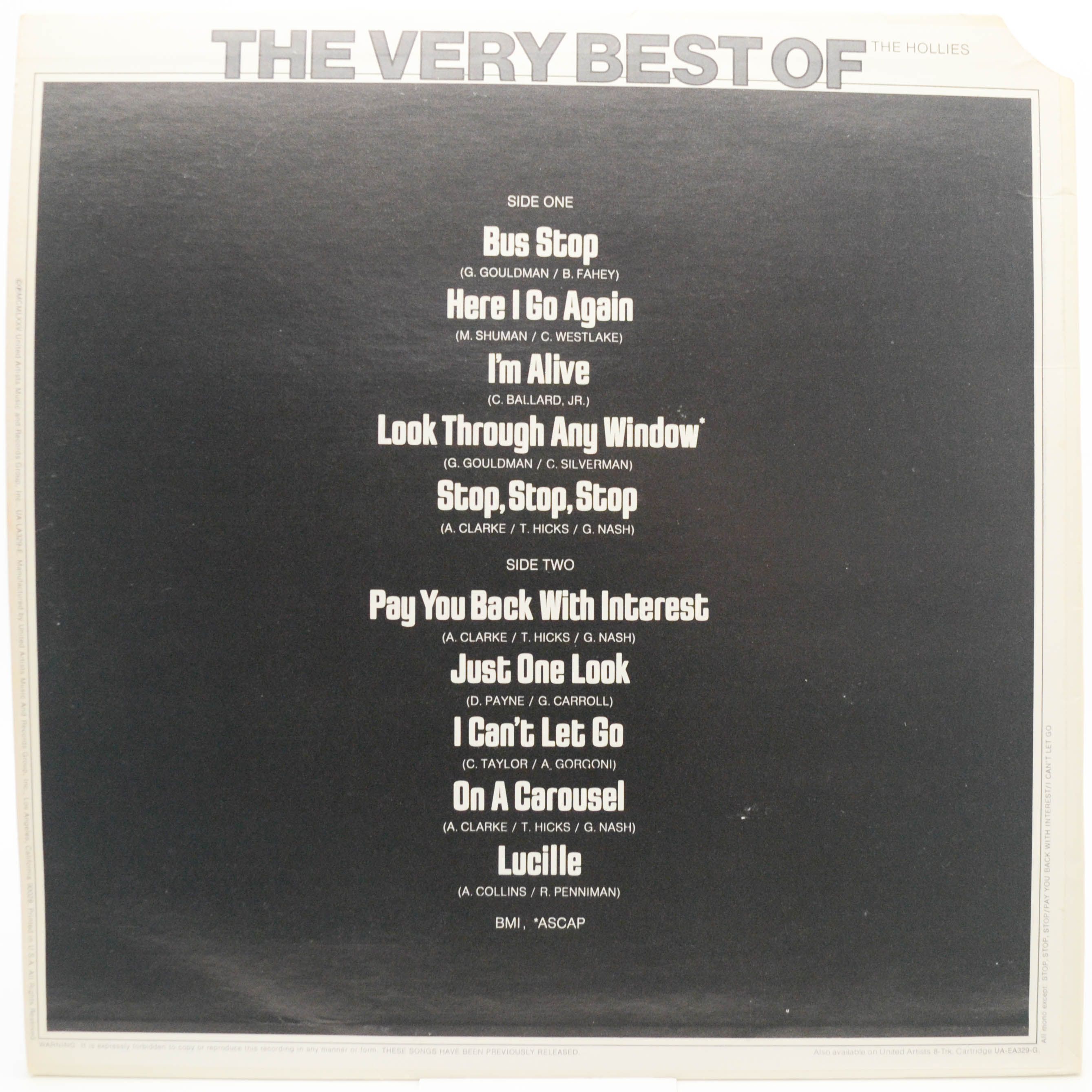 Hollies — The Very Best Of The Hollies (USA), 1975