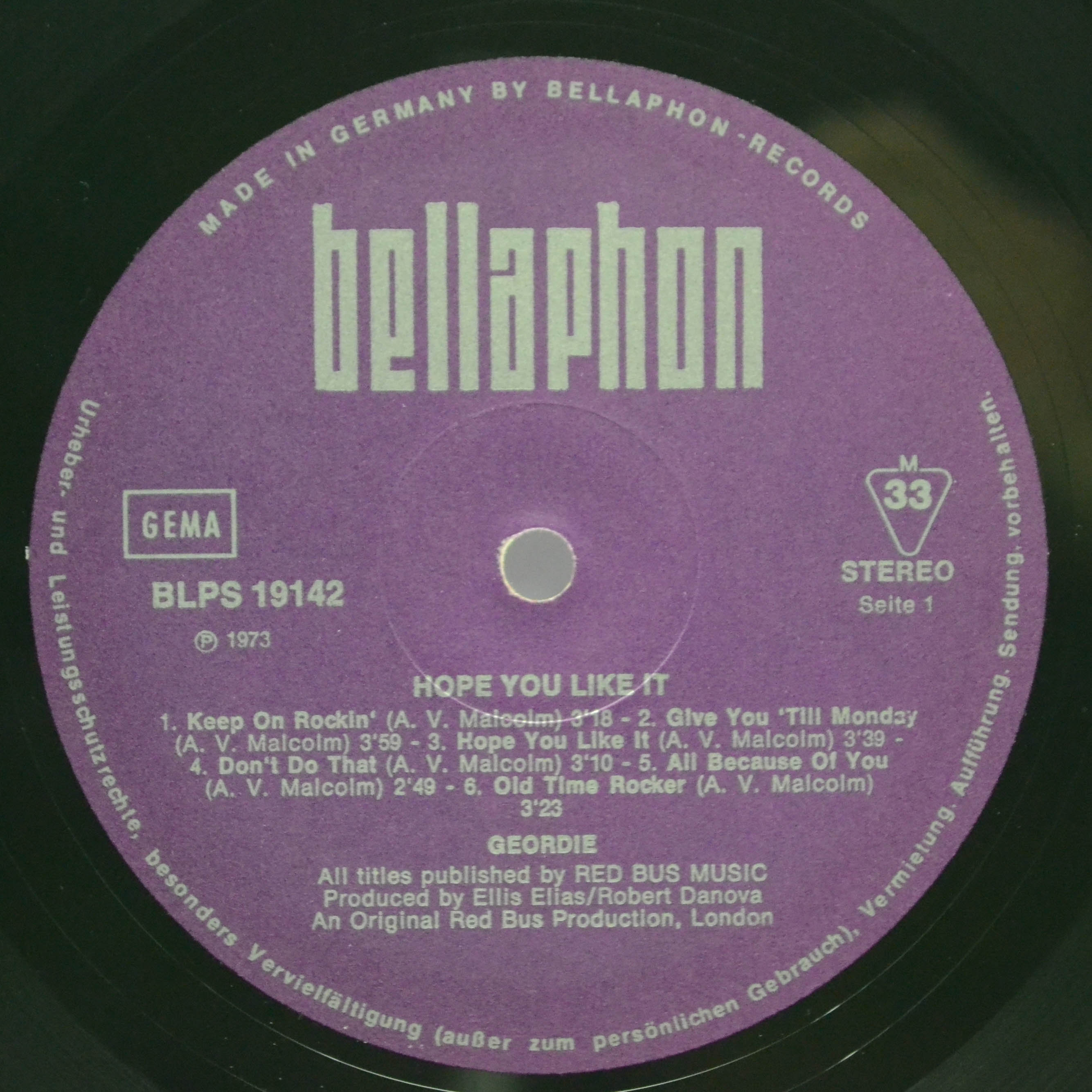 Виниловая пластинка Geordie — Hope You Like It, 1973