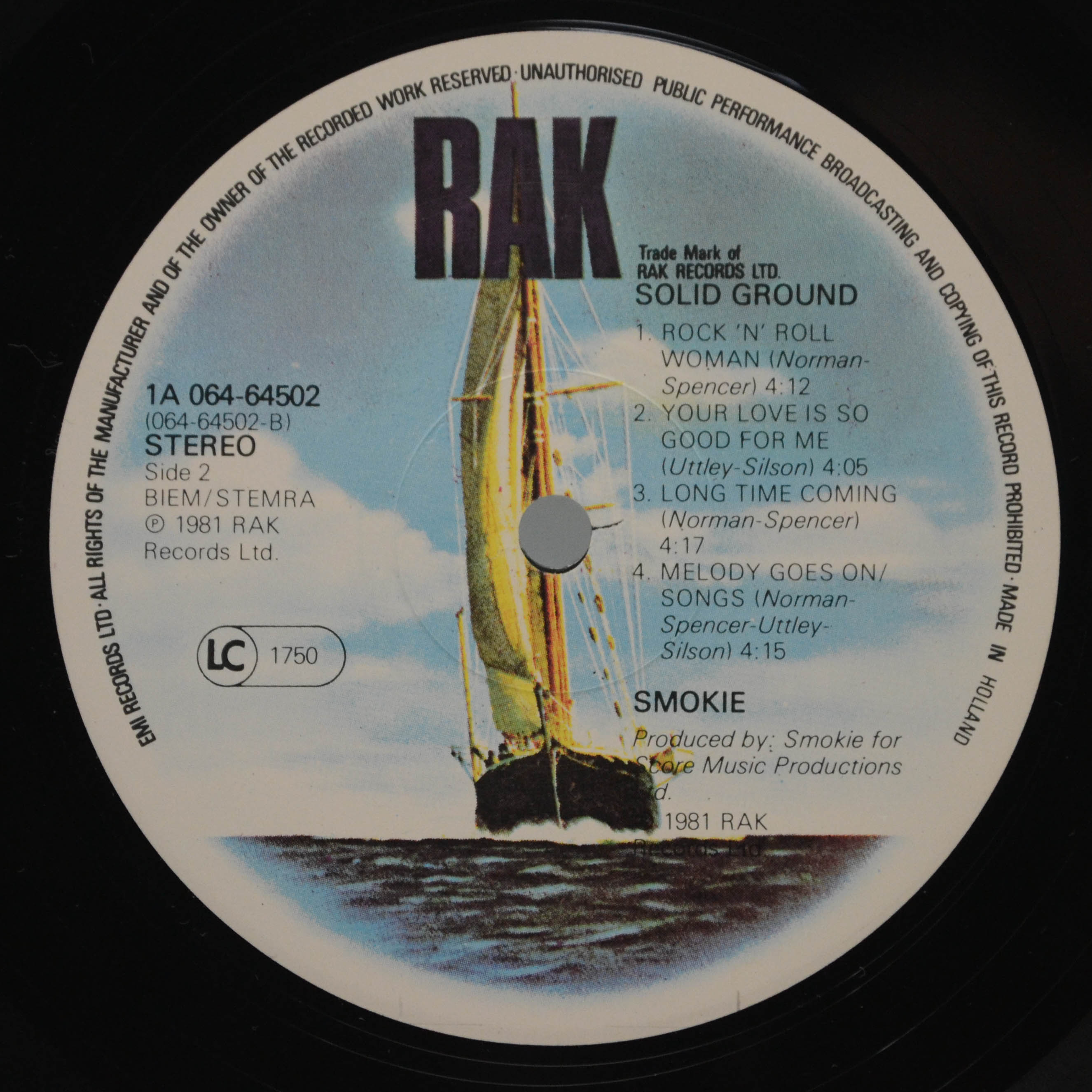 Smokie — Solid Ground, 1981