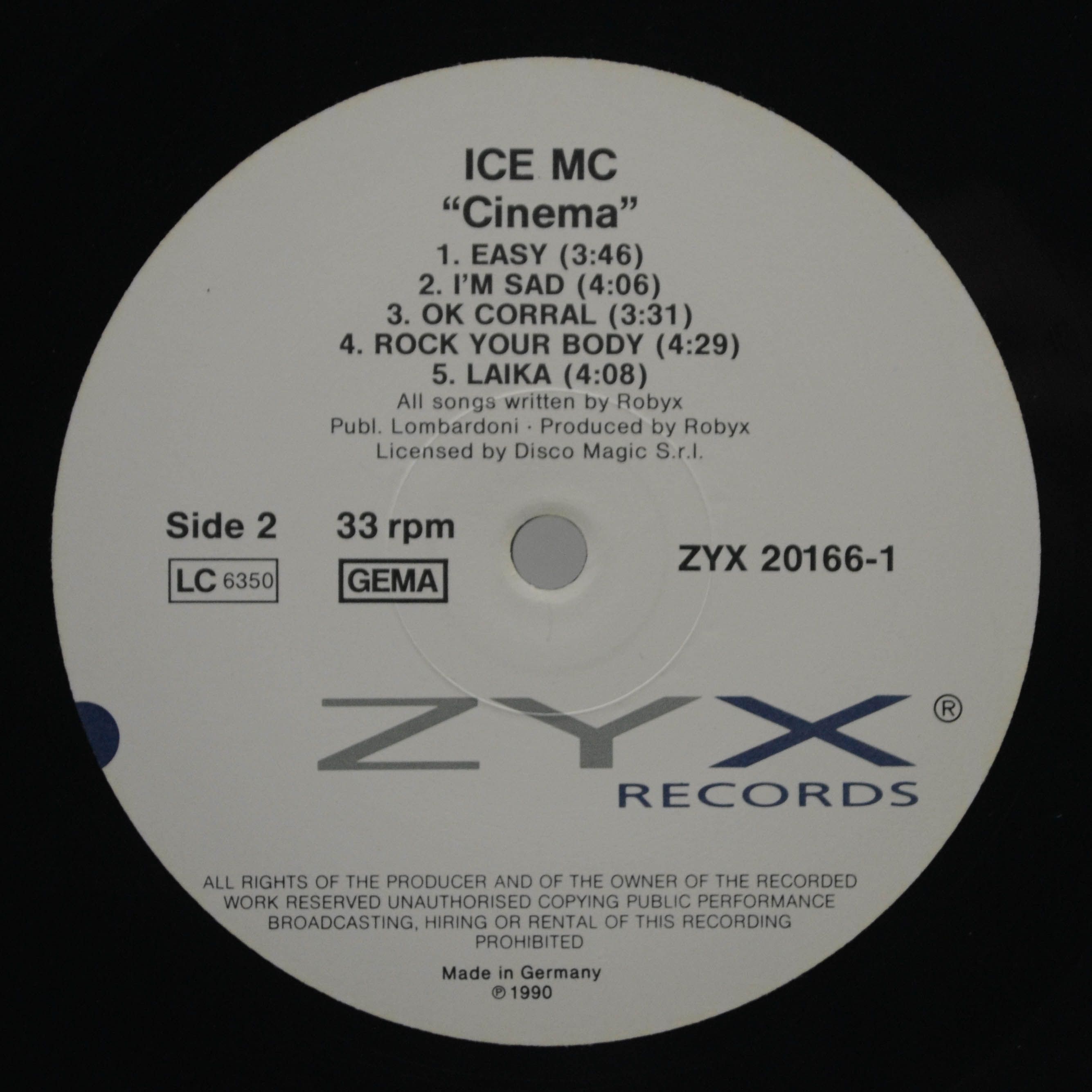 ICE MC — Cinema, 1990
