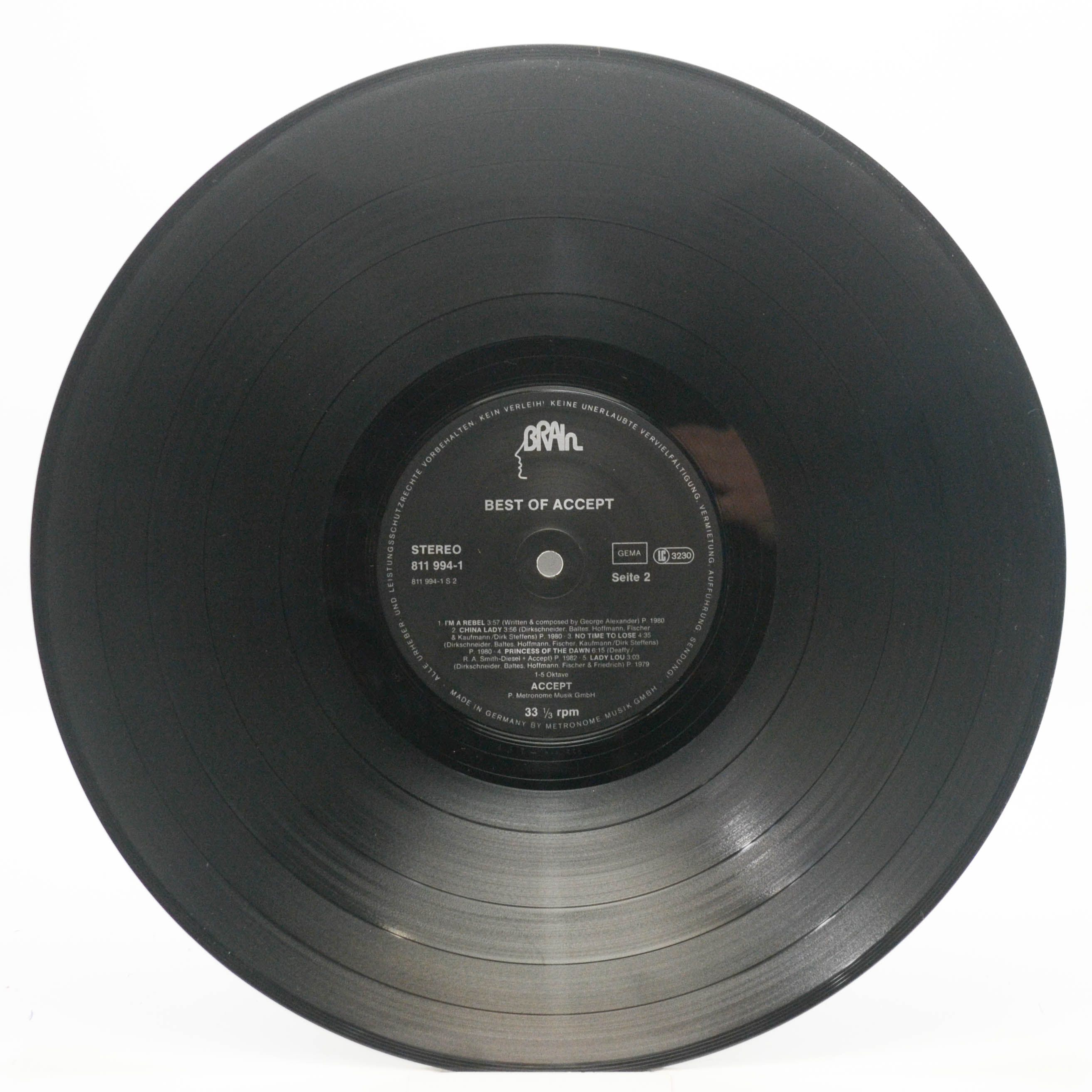 Виниловая пластинка Accept — Best Of Accept (1-st, Germany), 1983