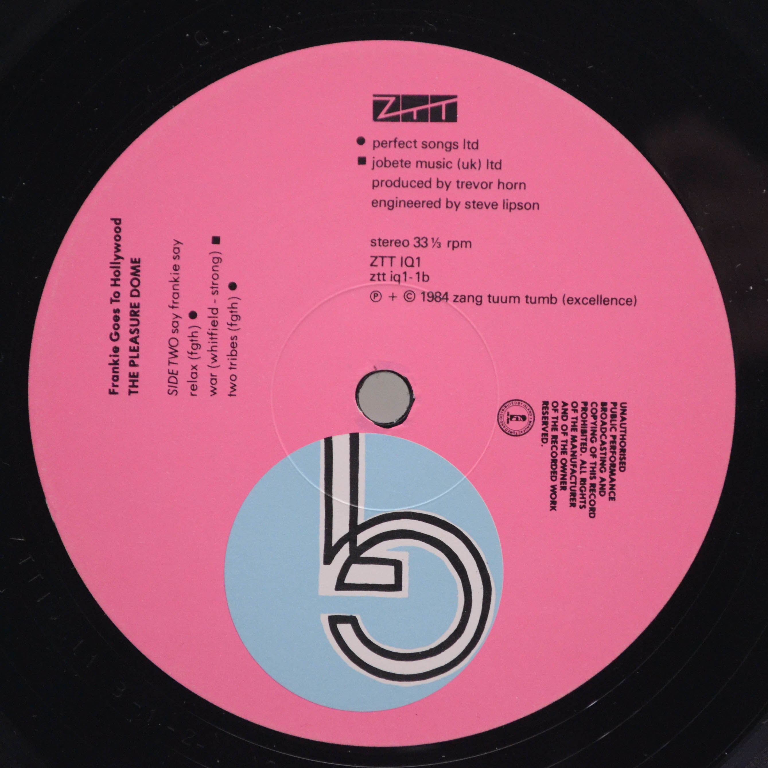 Frankie Goes To Hollywood — Welcome To The Pleasuredome (2LP, 1-st, UK), 1984