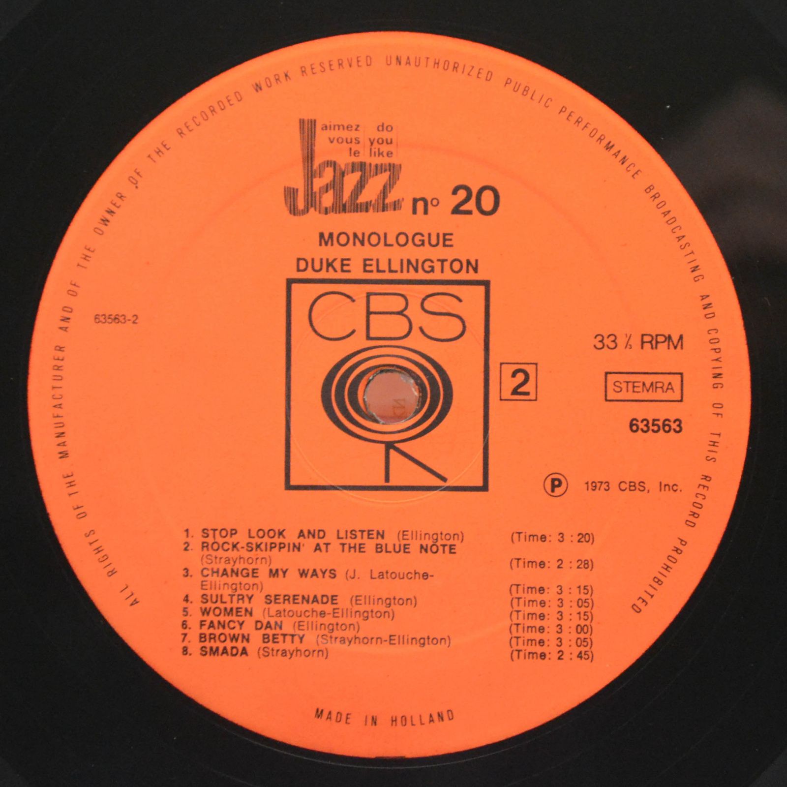Duke Ellington — Monologue, 1973